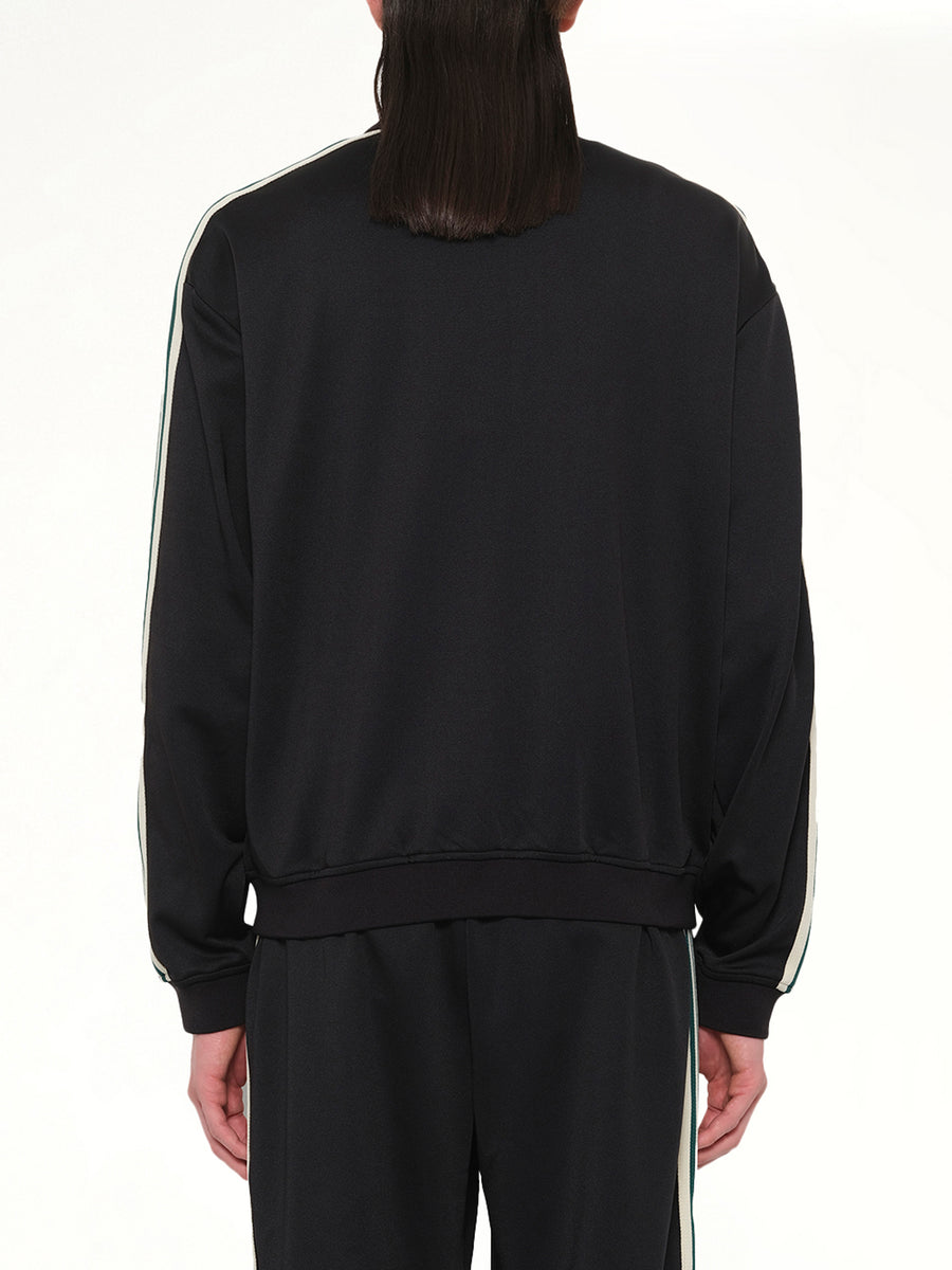 Taped Track Jacket in Jet Black