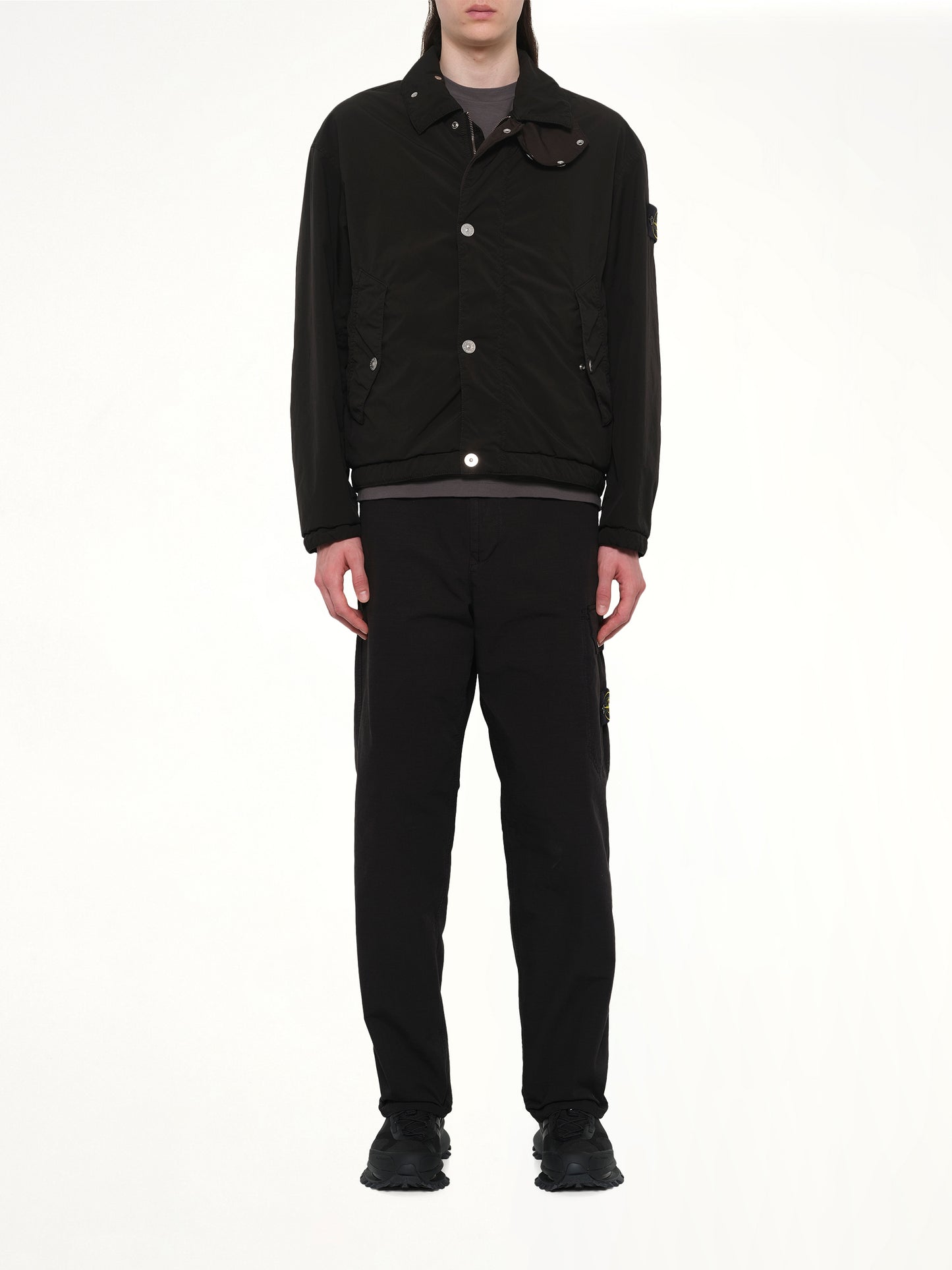 Q10001 Light Outerwear Jacket in Black