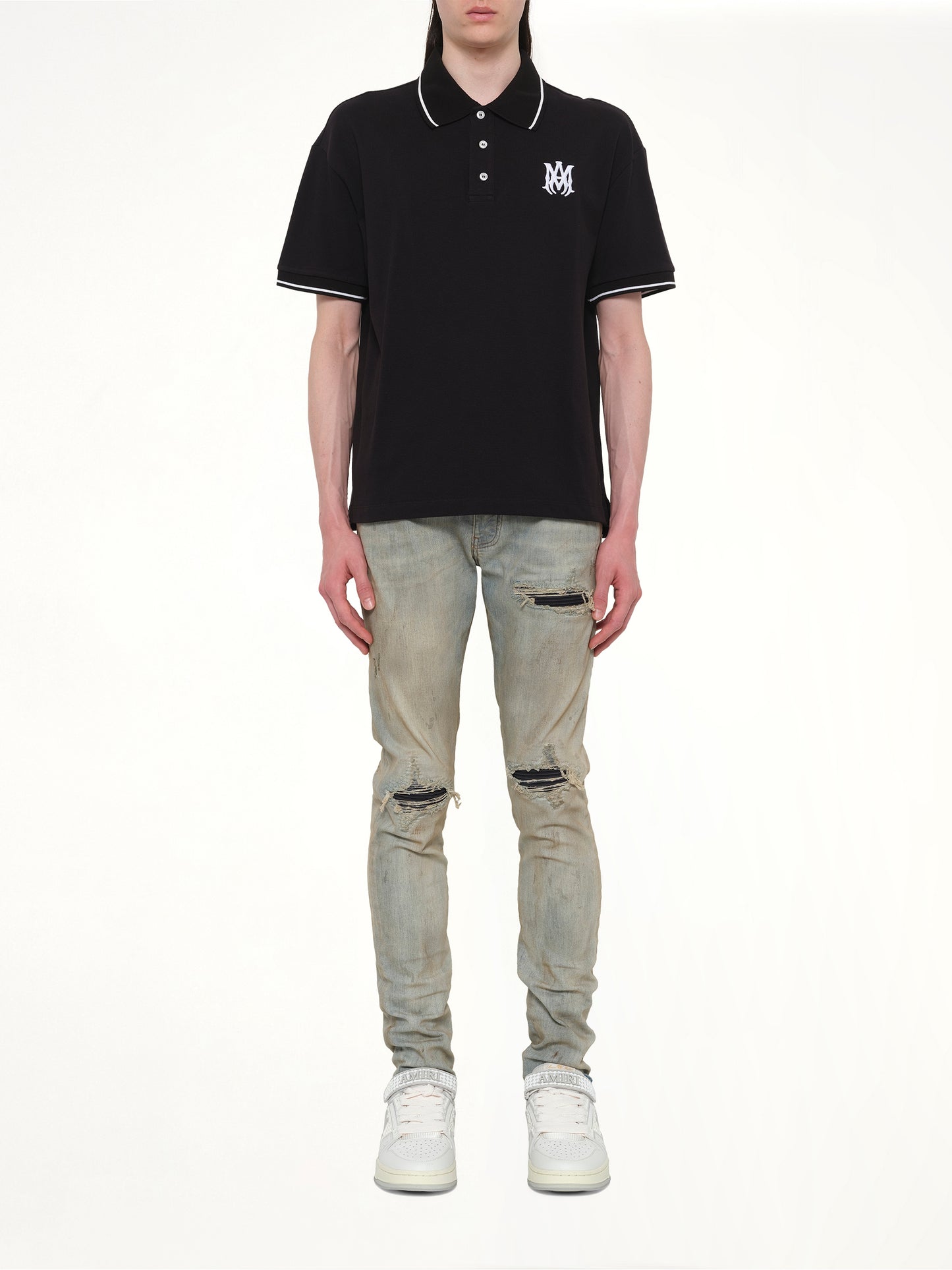 MA Core Logo Polo in Black