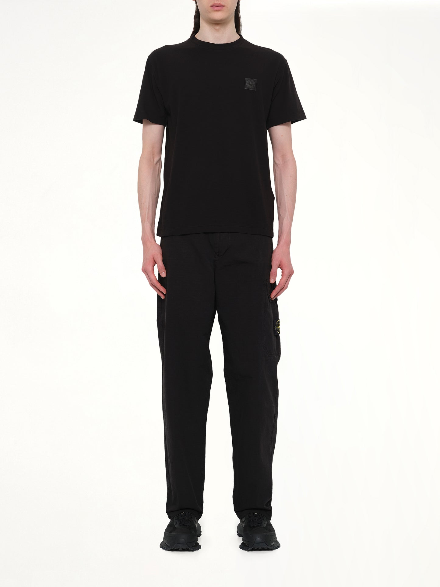 210003 Ghost S/S T-Shirt in Black