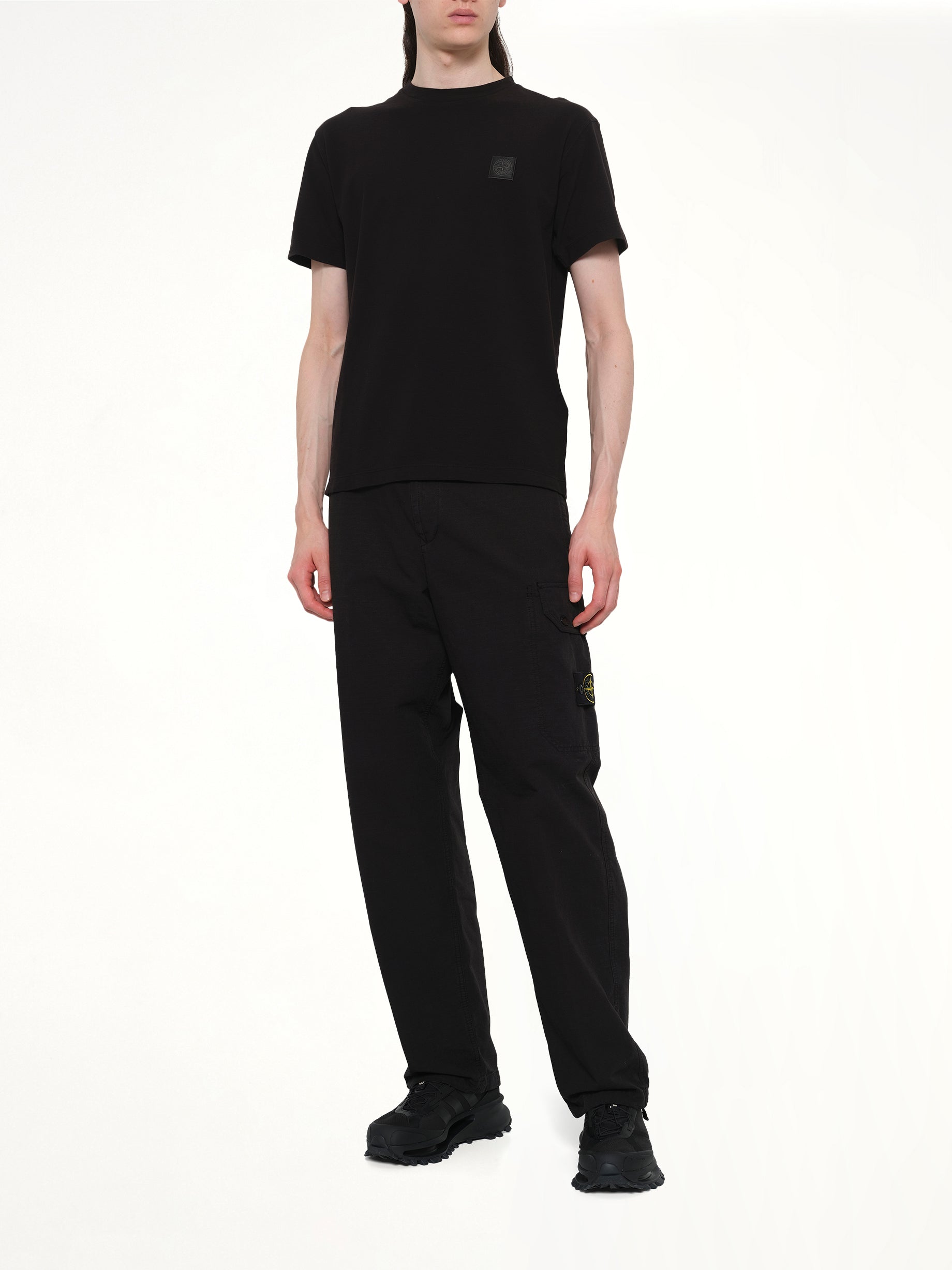 210003 Ghost S/S T-Shirt in Black