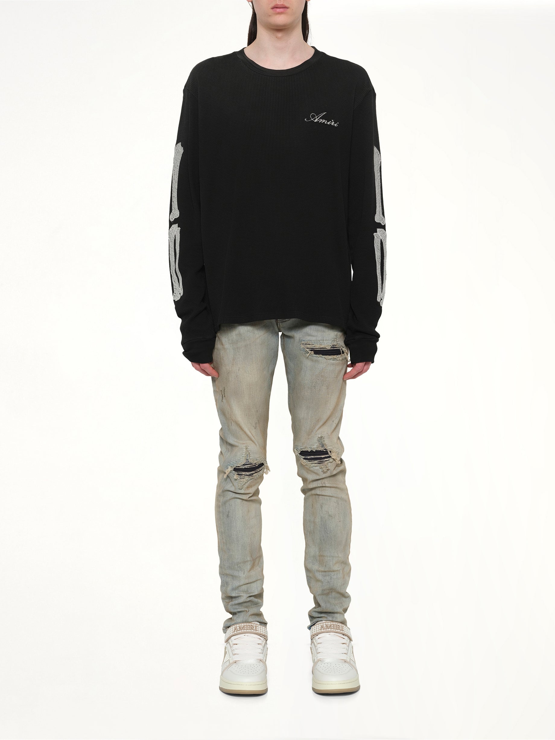 블랙 본즈 LS 티셔츠