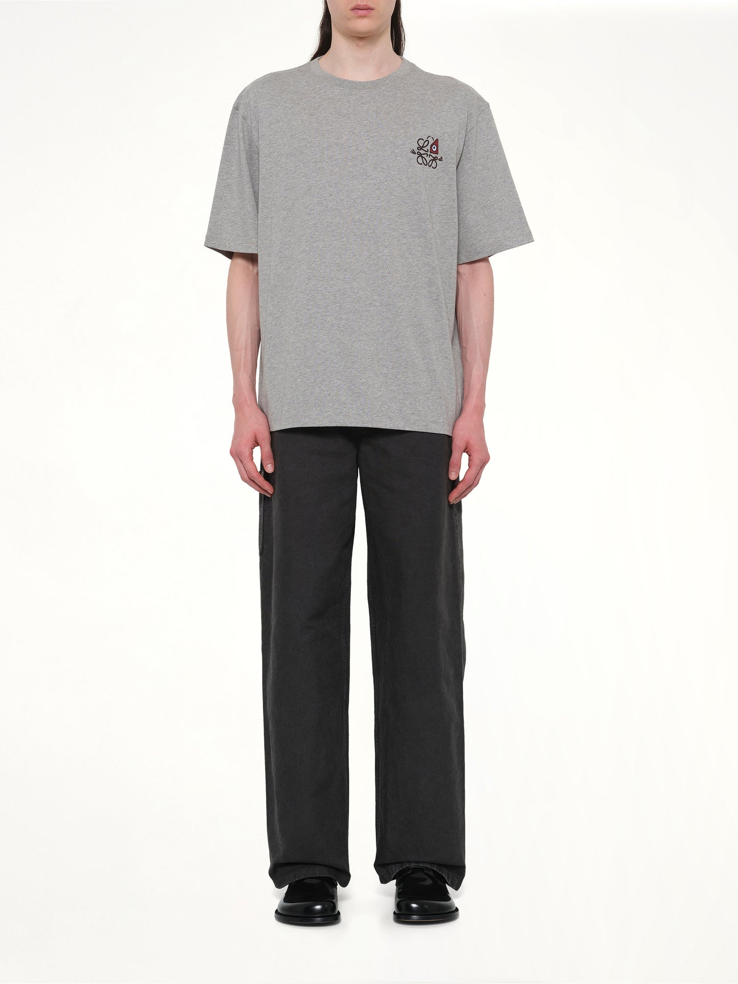 Loose Fit T-Shirt in Grey Melange