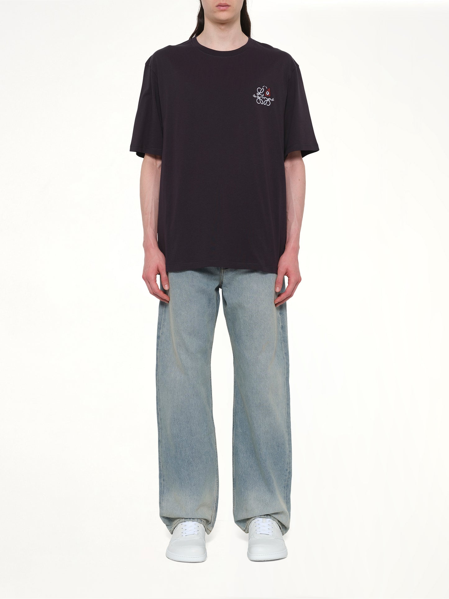 Loose Fit T-Shirt in Navy Blue