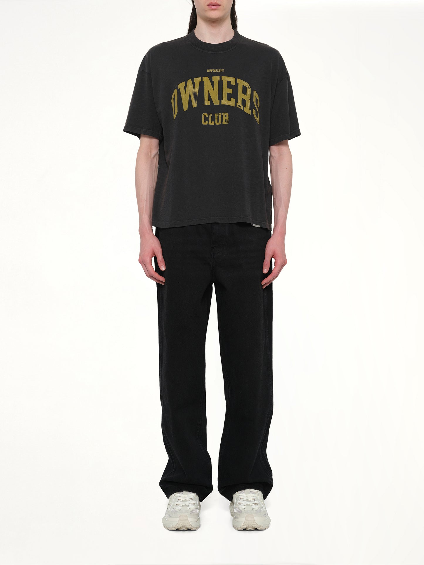 Represent Owners Club T-Shirt in Faded Black