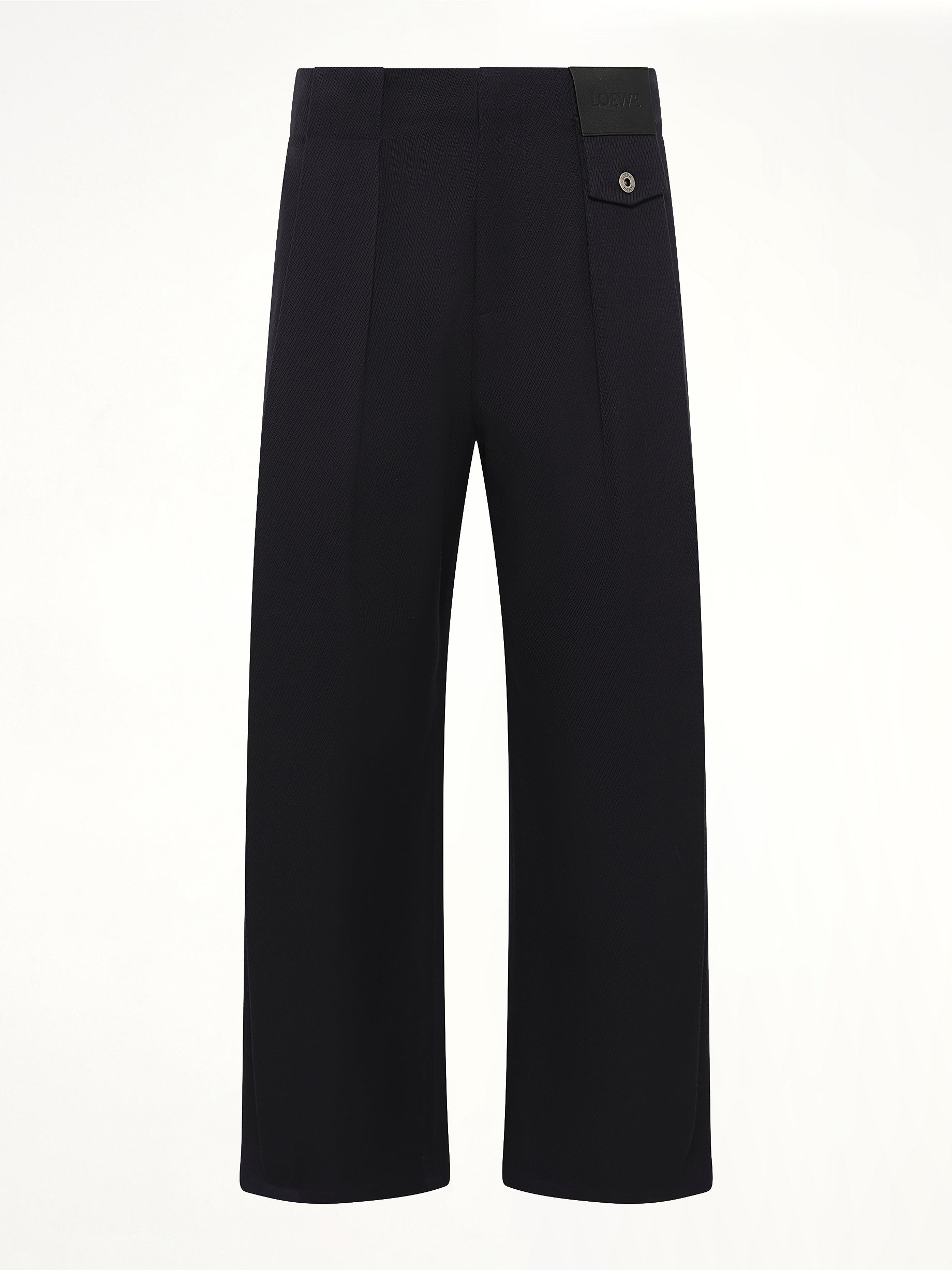 Belted Trouser AF in Dark Navy Blue