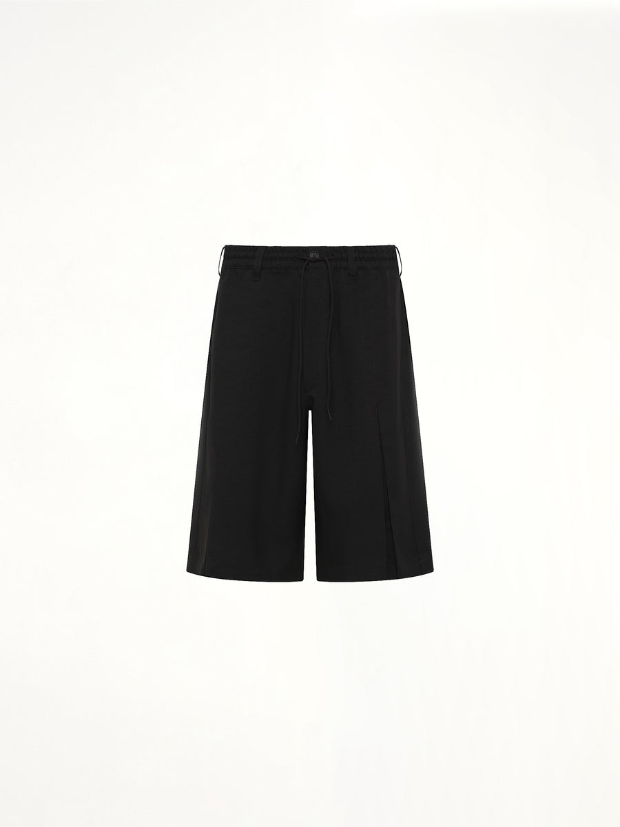 Pleated Shorts in Black