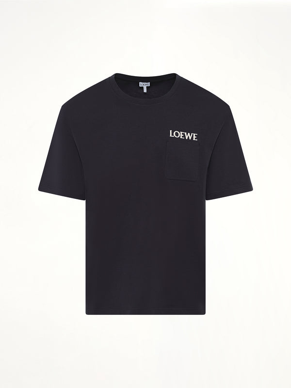 Loewe 深海军蓝宽松T恤