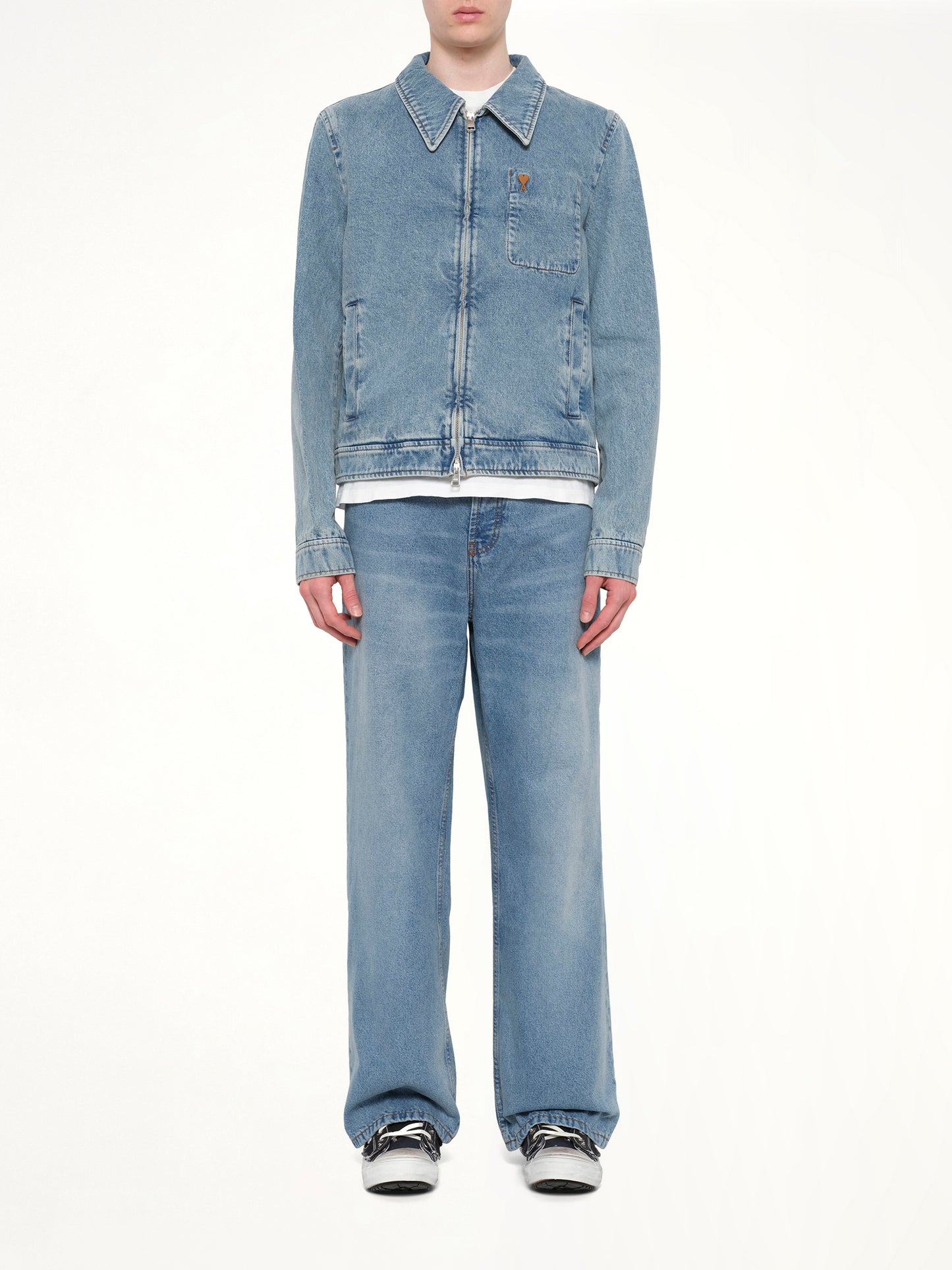 Contrasted ADC Denim Jacket in Blue