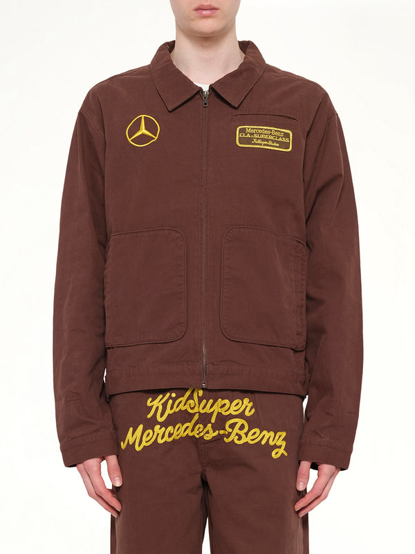 Kidsuper X Mercedes Benz 작업 재킷 브라운