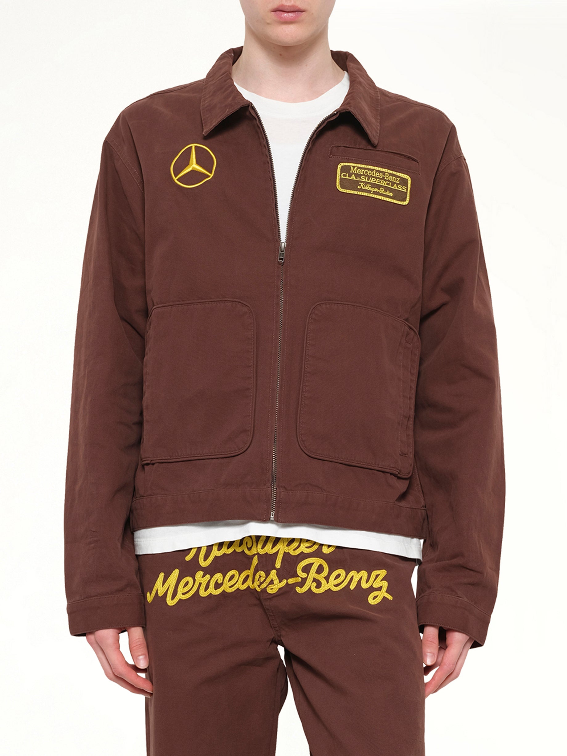 Kidsuper X Mercedes Benz 棕色工装夹克