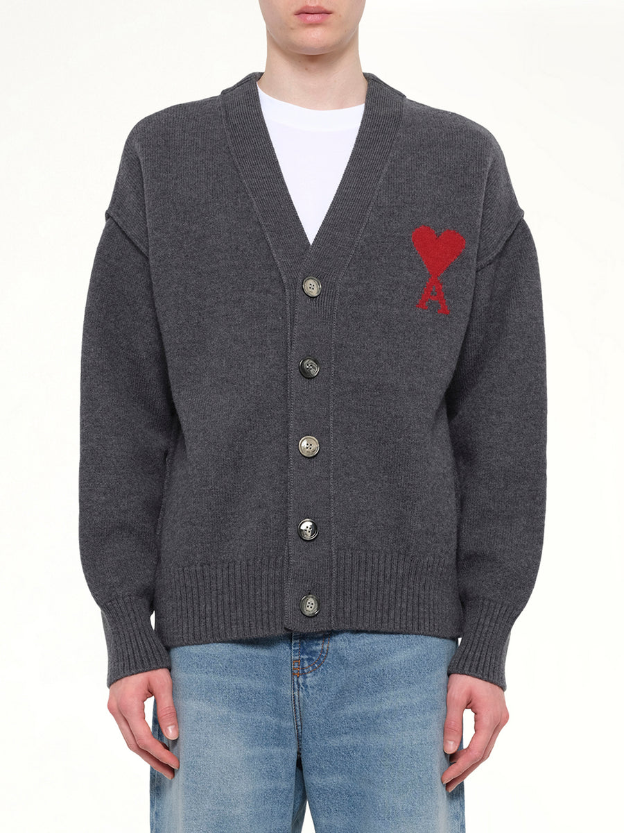 Ami De Coeur Cardigan in Grey