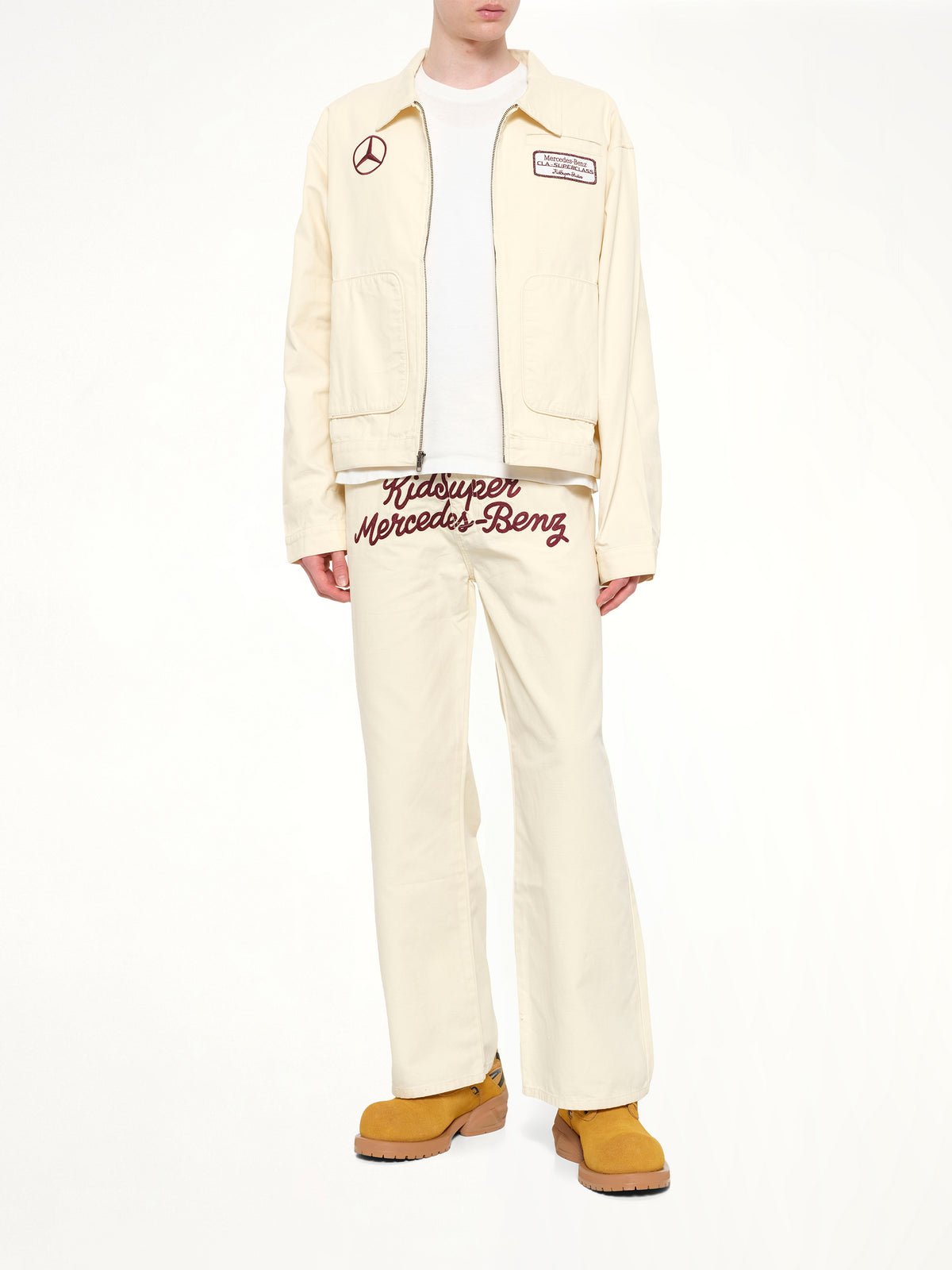 Kidsuper X Mercedes Benz 작업 바지 크림