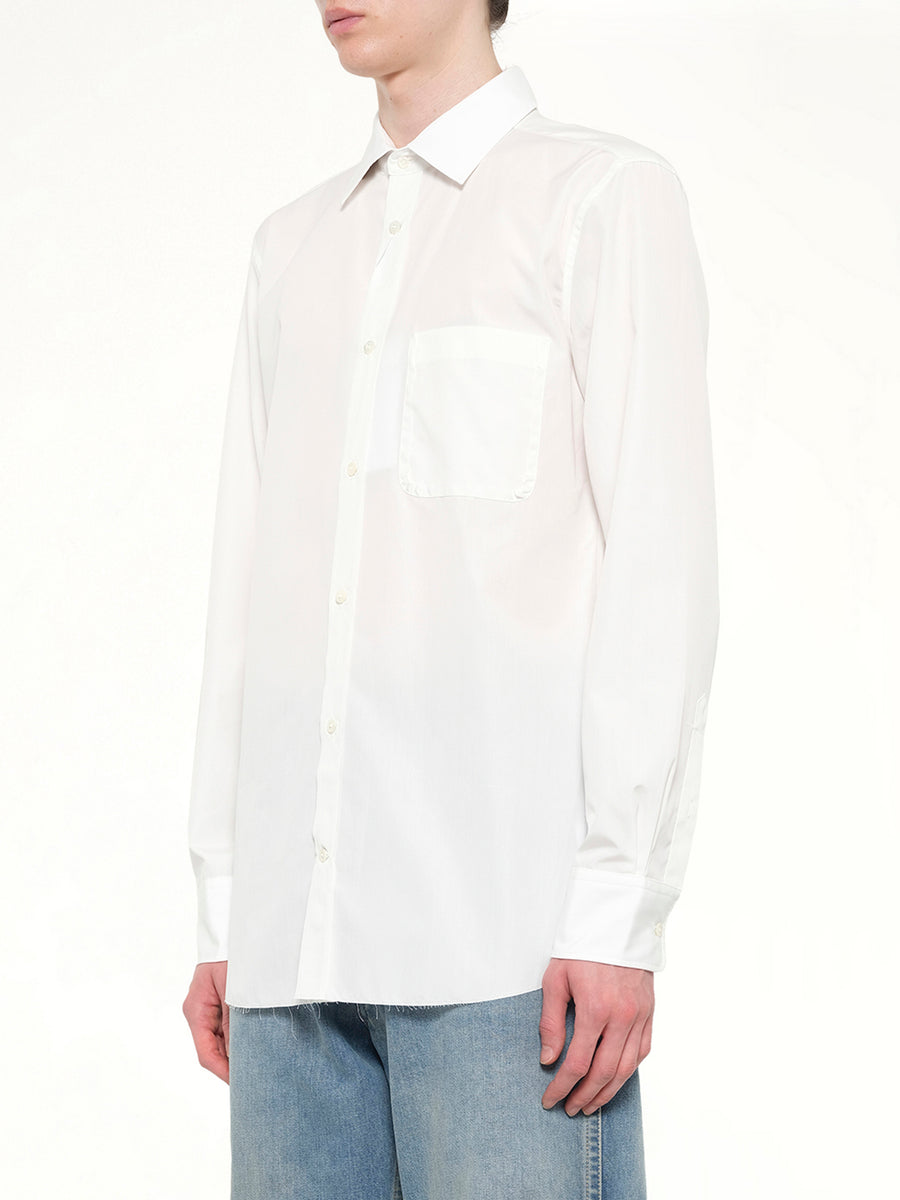 Long Sleeve Shirt in Off White
