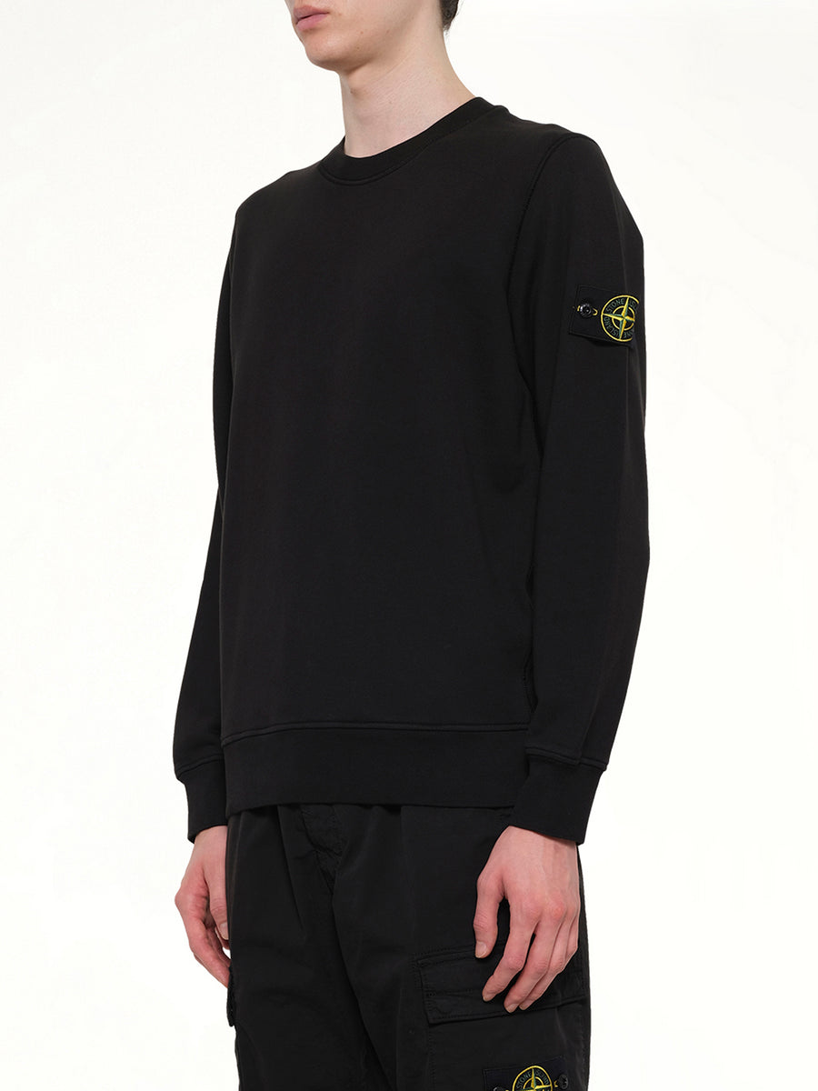 6100060 Organic Cotton Sweatshirt in Black