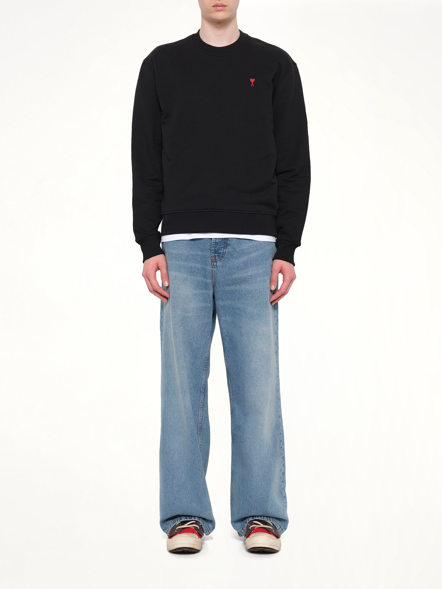 Red Ami De Coeur Sweatshirt in Black