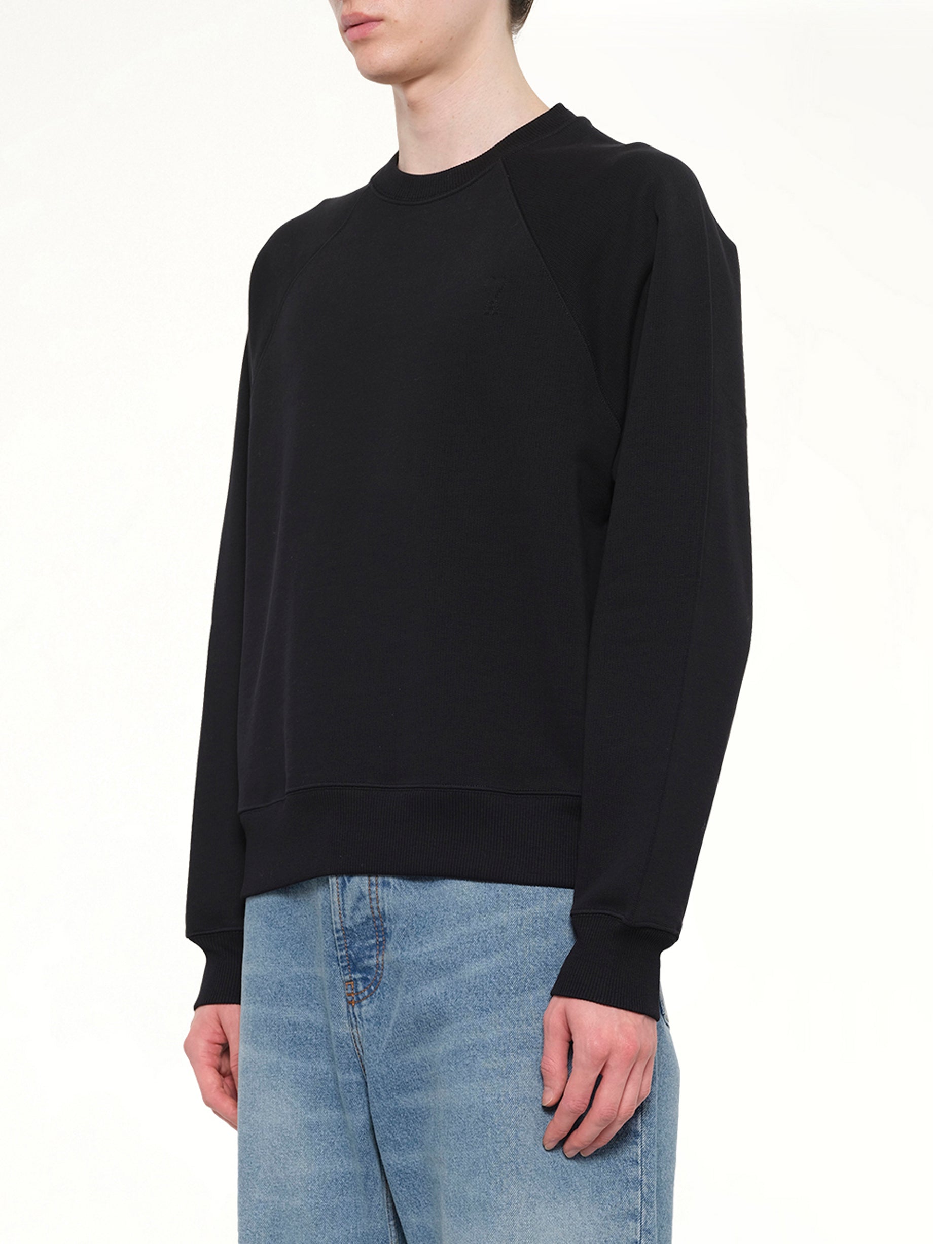 블랙 스몰 엠보스드 ADC 스웨트셔츠