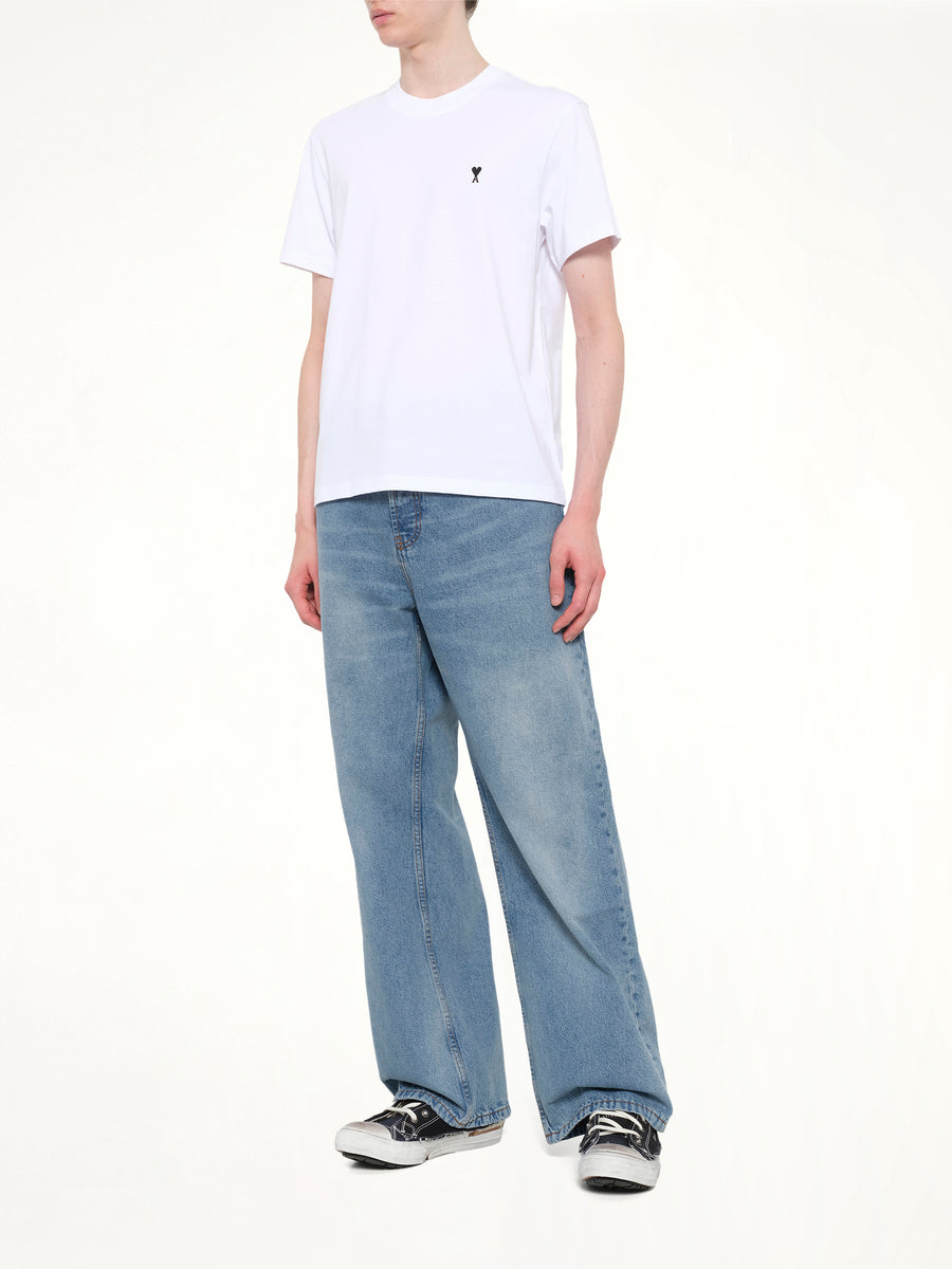 Contrasted Ami De Coeur T-Shirt in White