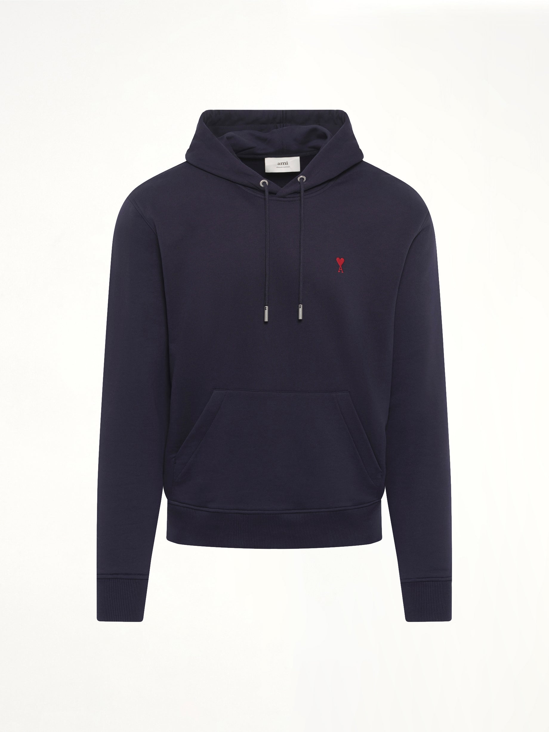 Red Ami De Coeur Hoodie in Navy