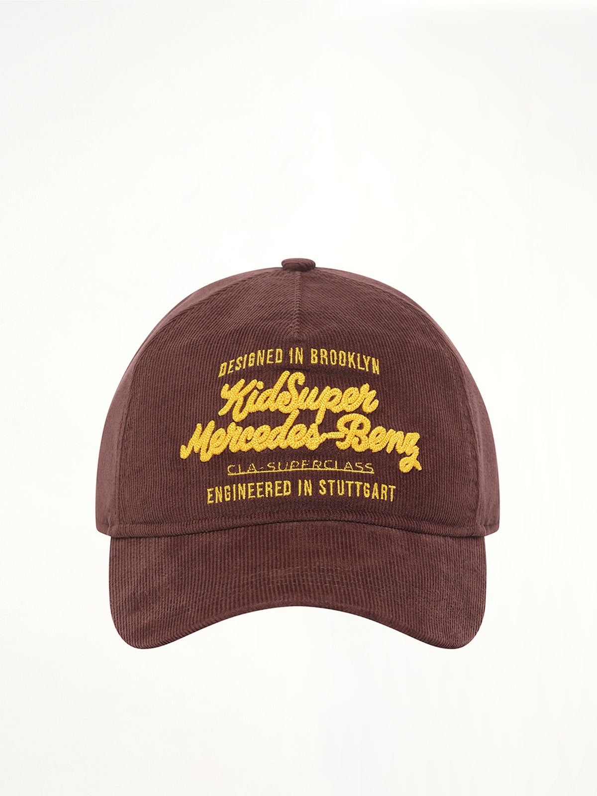 Kidsuper X Mercedes Benz Chainstitch Hat in Brown