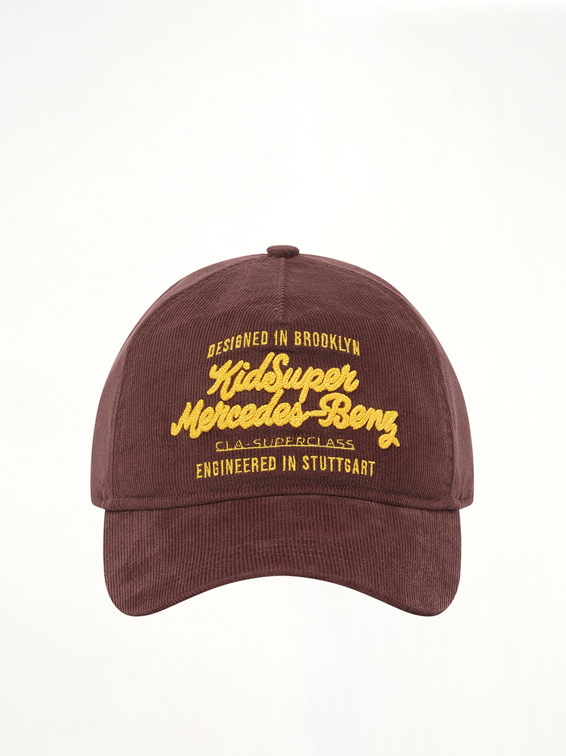 Kidsuper X Mercedes Benz Chainstitch Hat in Brown