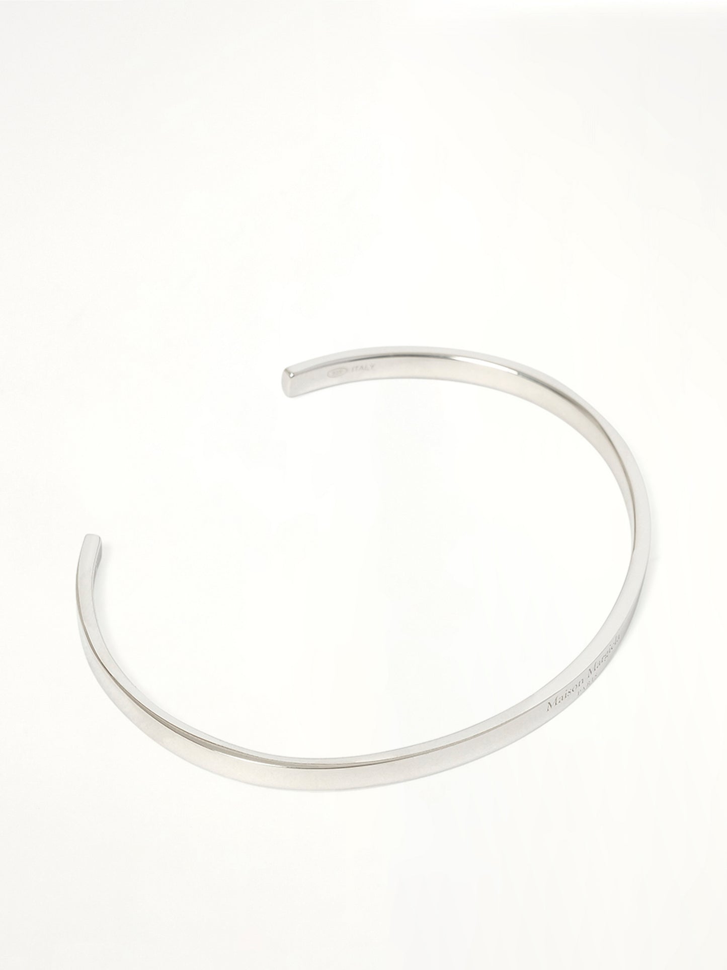 Logo Reference Cuff 4mm in Silver