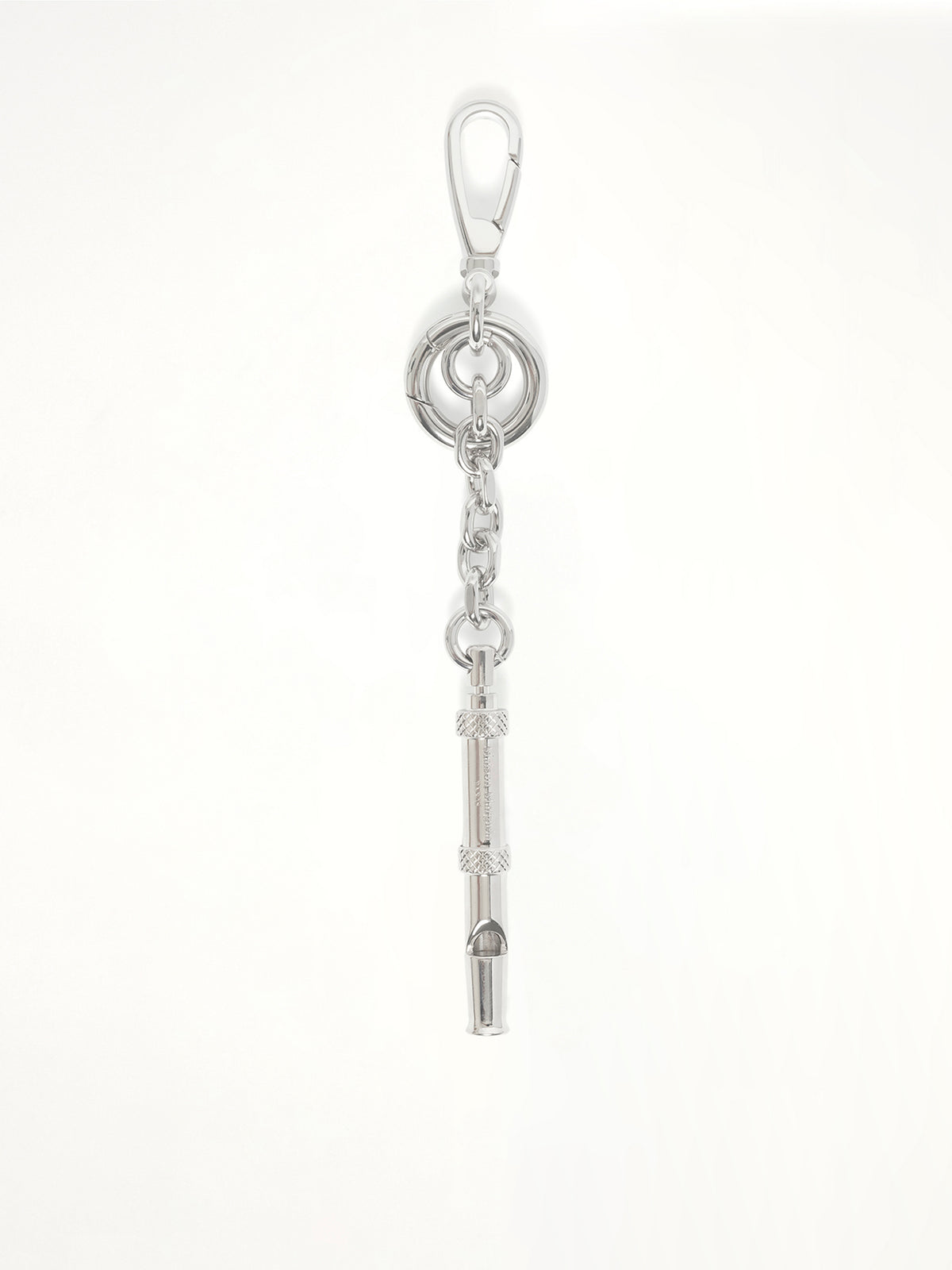 Dog Whistle Keychain in Silver