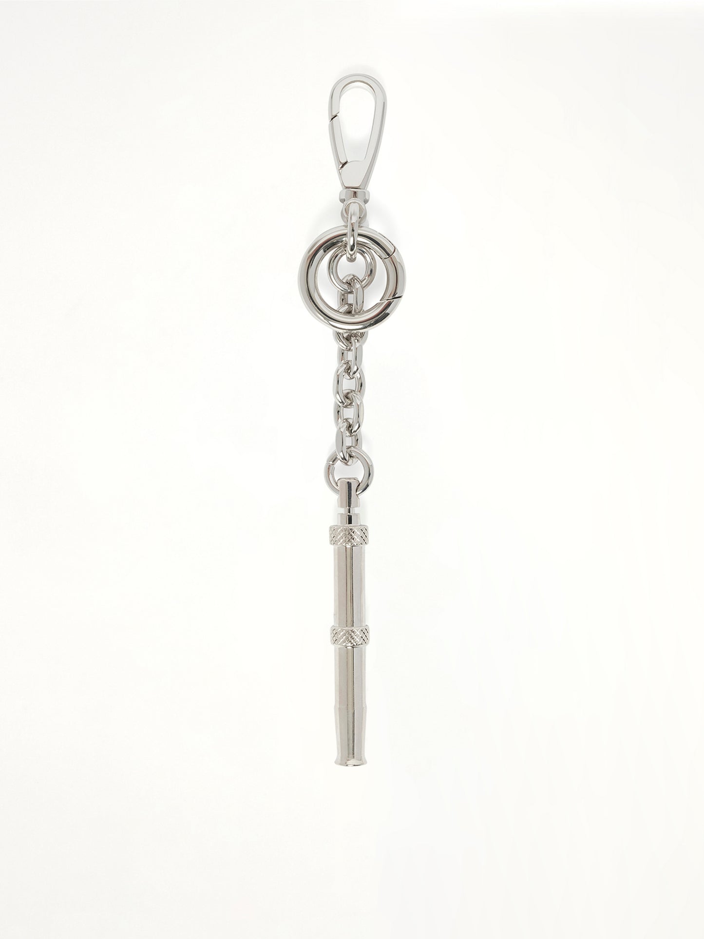 Dog Whistle Keychain in Silver
