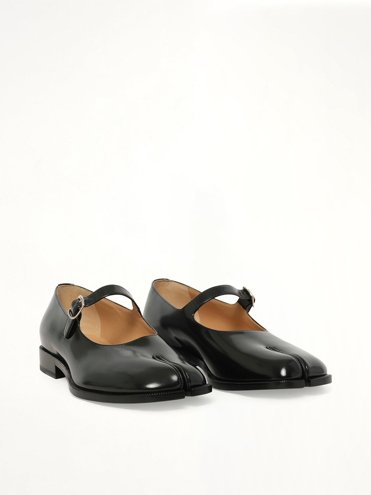Tabi Mary Jane in Black Front View | MAISON MARGIELA