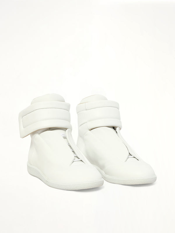 Future Mid-Top Sneaker in White Front View | MAISON MARGIELA