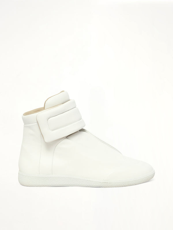 Future Mid-Top Sneaker in White Side View | MAISON MARGIELA