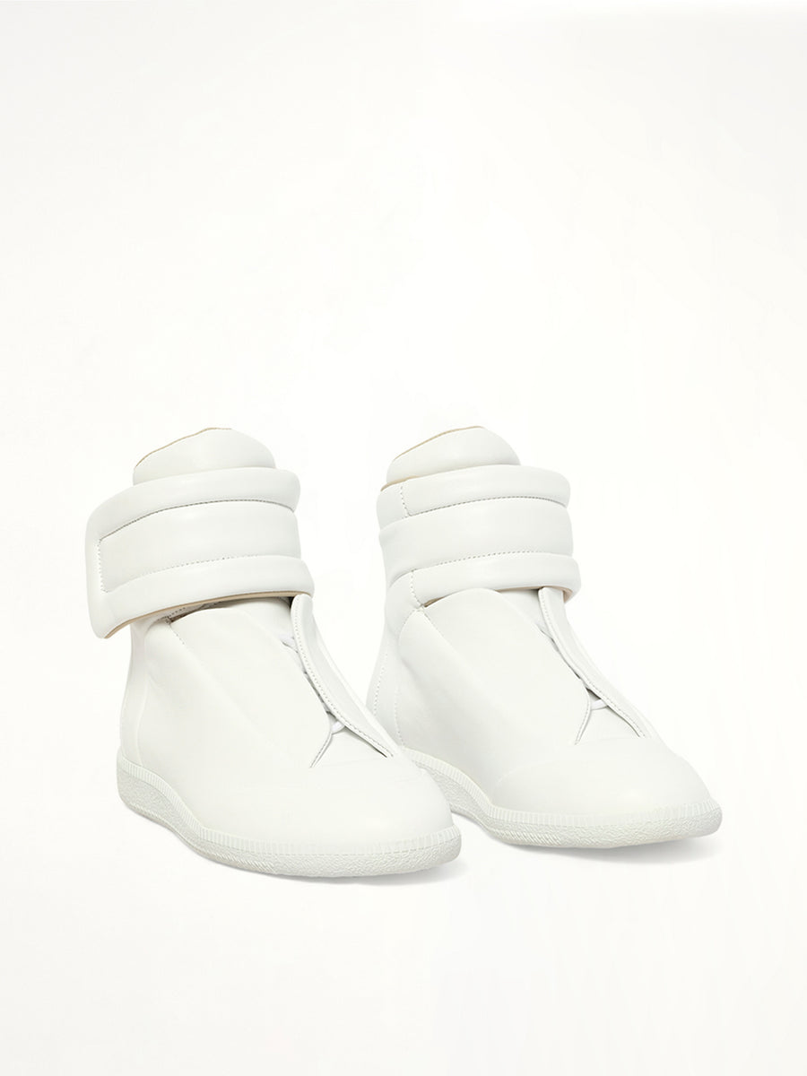 Future Mid-Top Sneaker in White Front View | MAISON MARGIELA