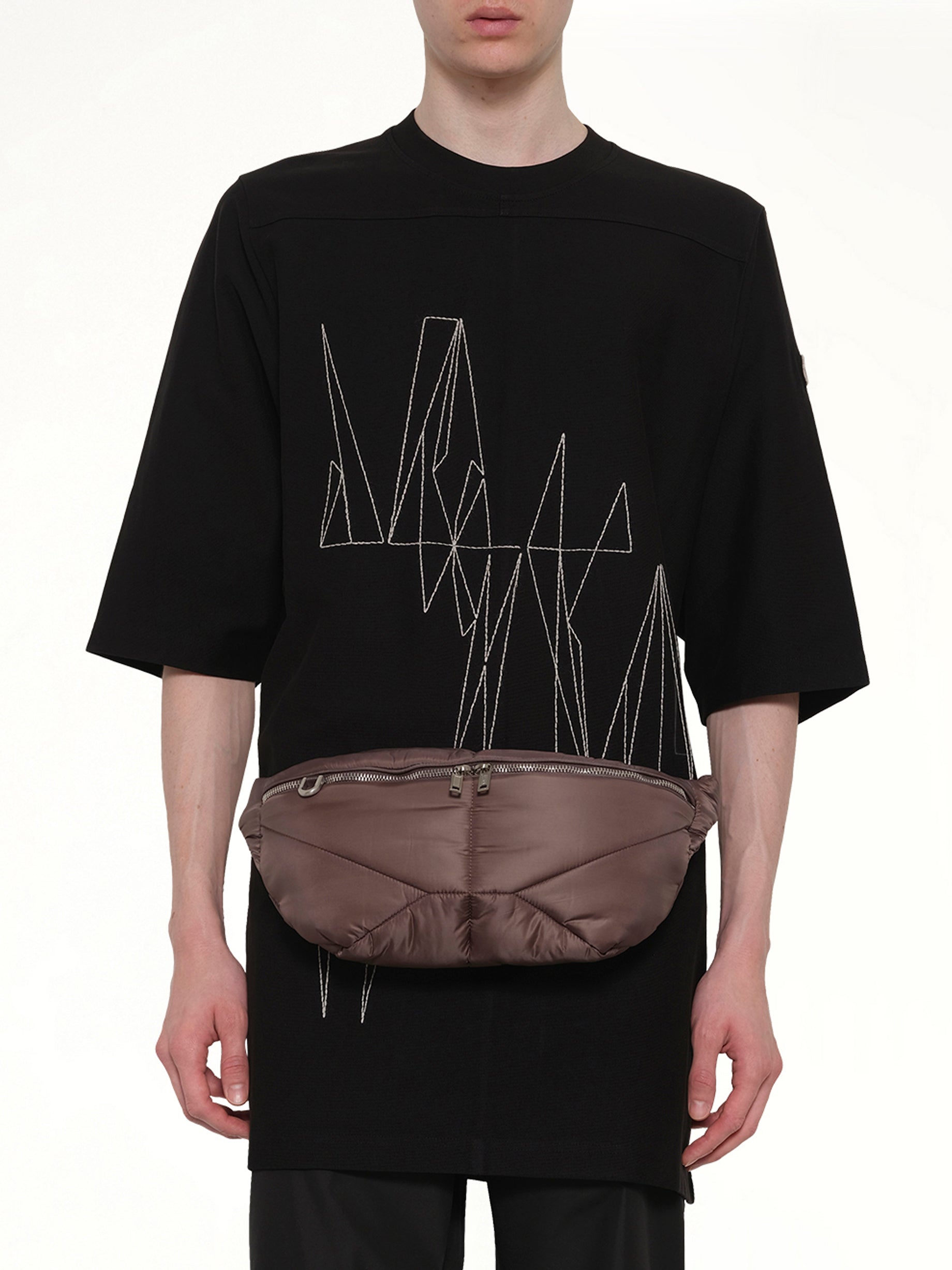 Rick Owens x Moncler Bumbag in Dark Dust
