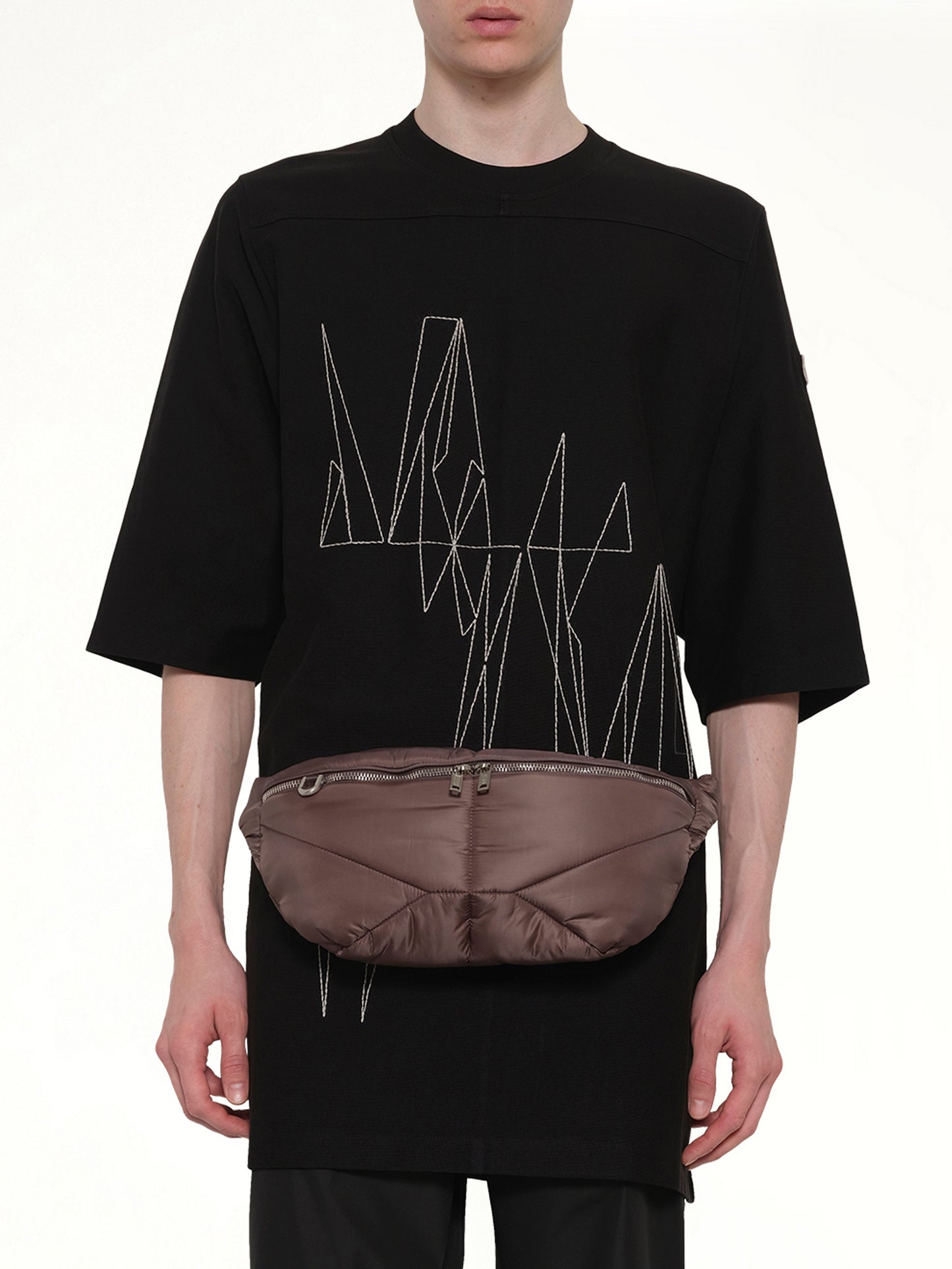 Rick Owens x Moncler Bumbag in Dark Dust