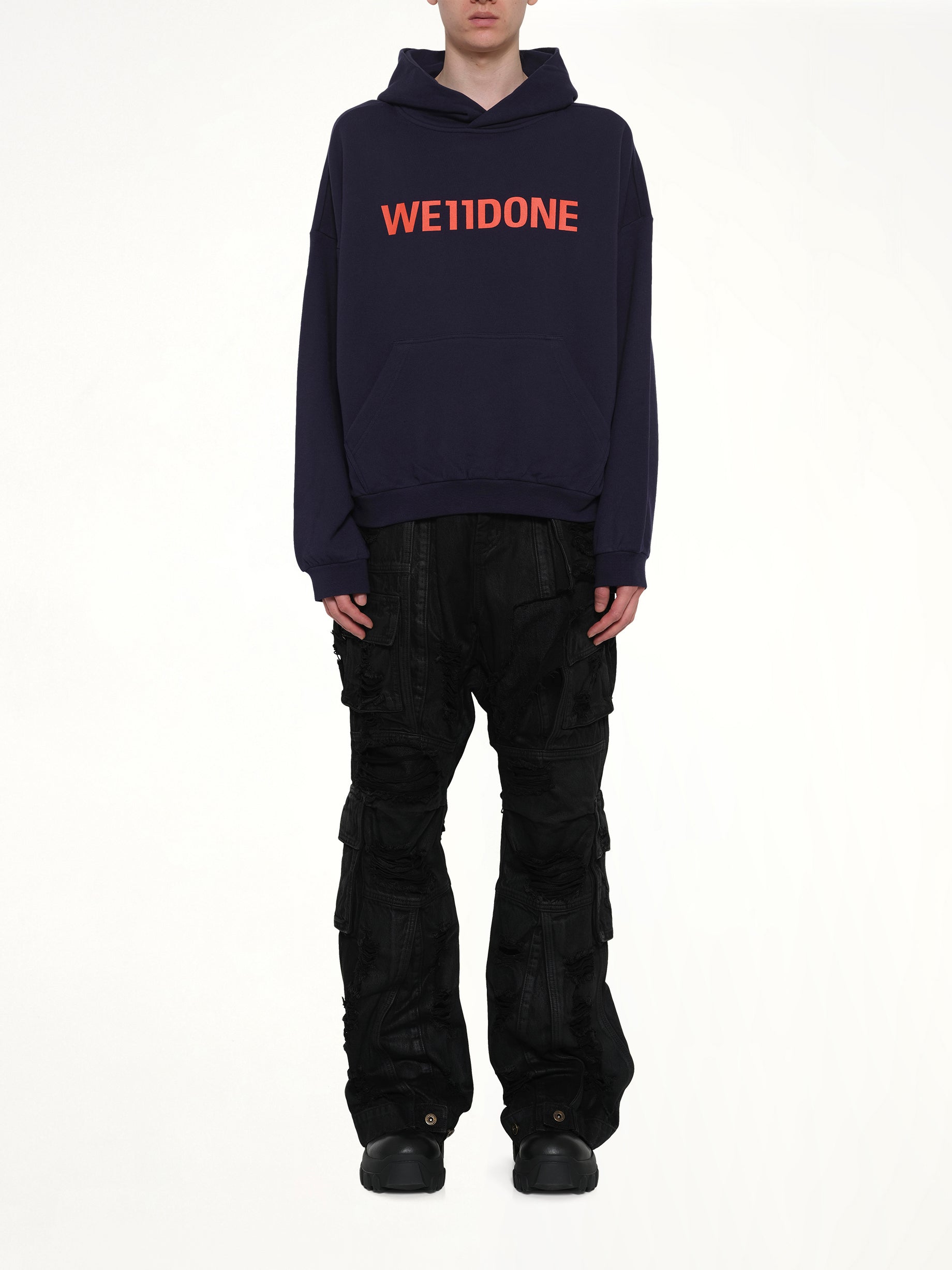 Logo Hoodie in Navy