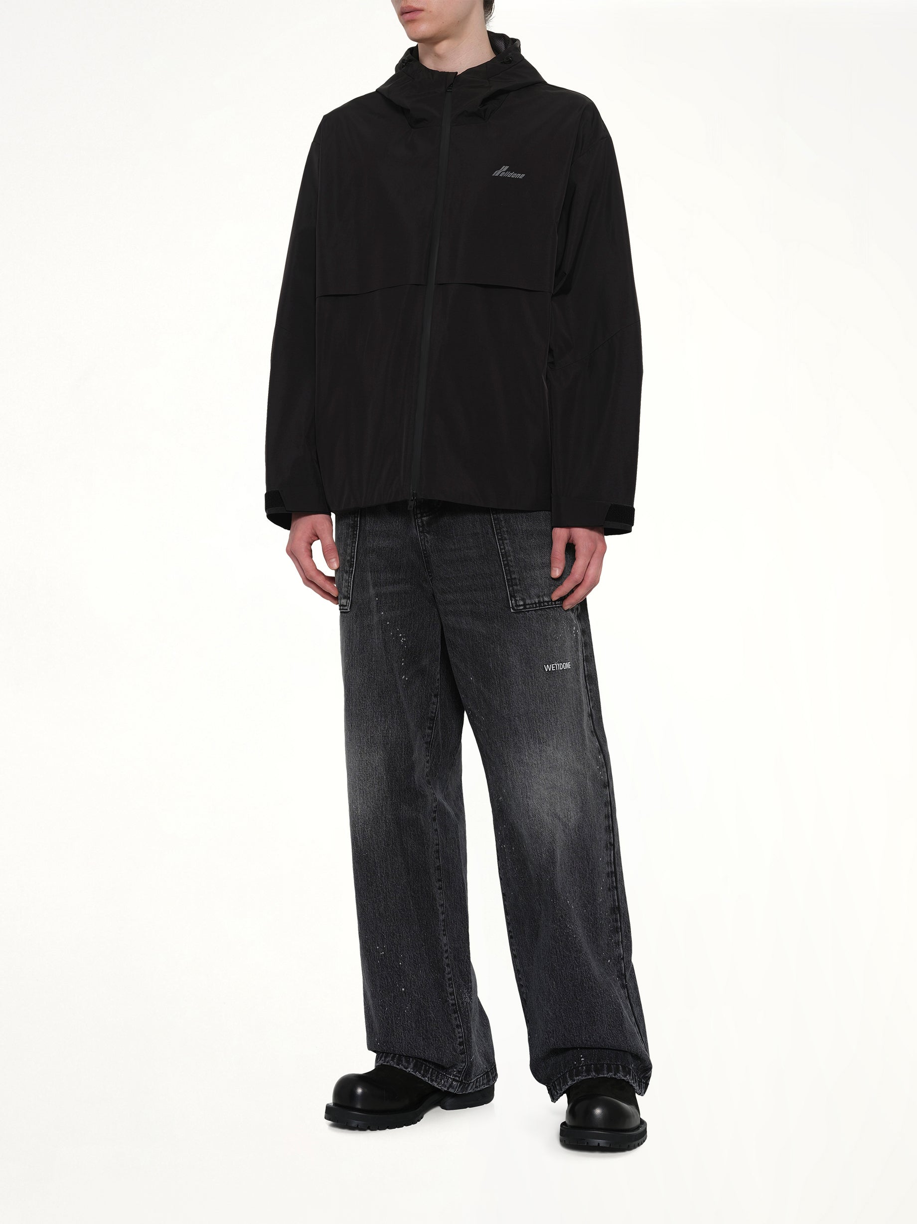 3L Shell Hoodie Jacket in Black