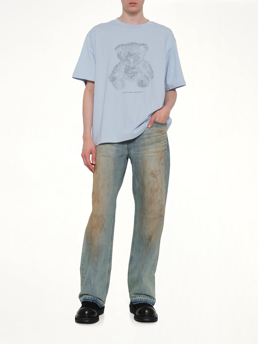 Regular-Fit Denim Pants in Blue