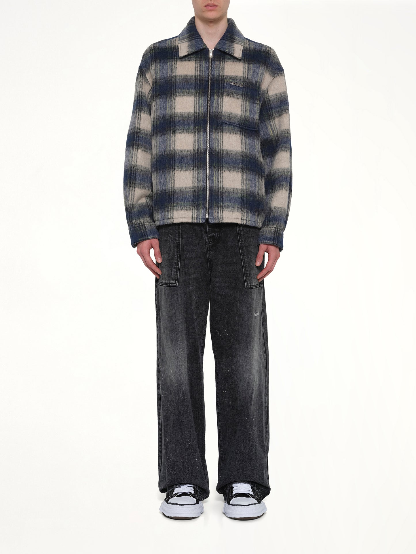 Fleece Lined Check Shirts in Blue
