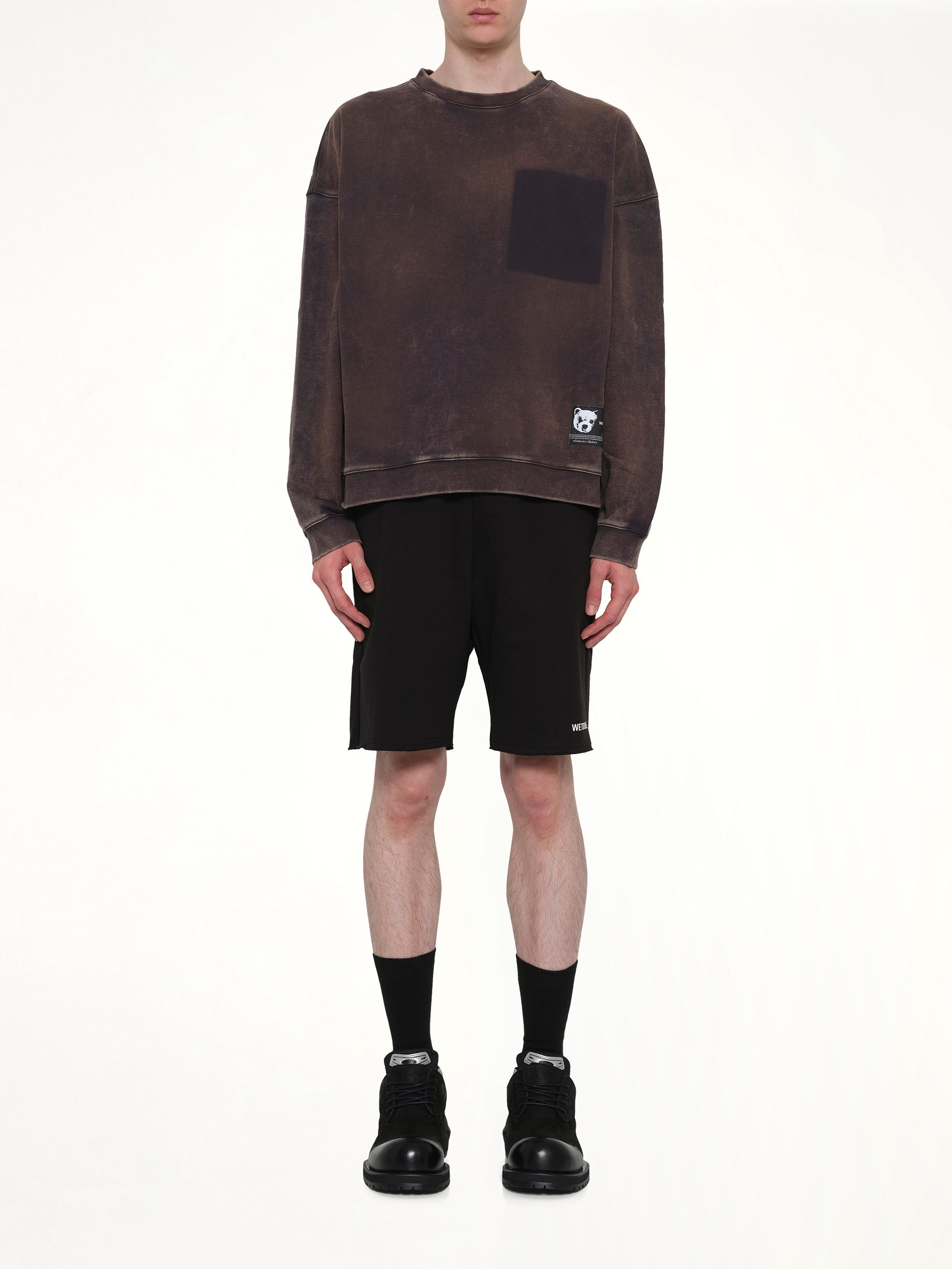 Teddy ID Sweatshirt in Charcoal