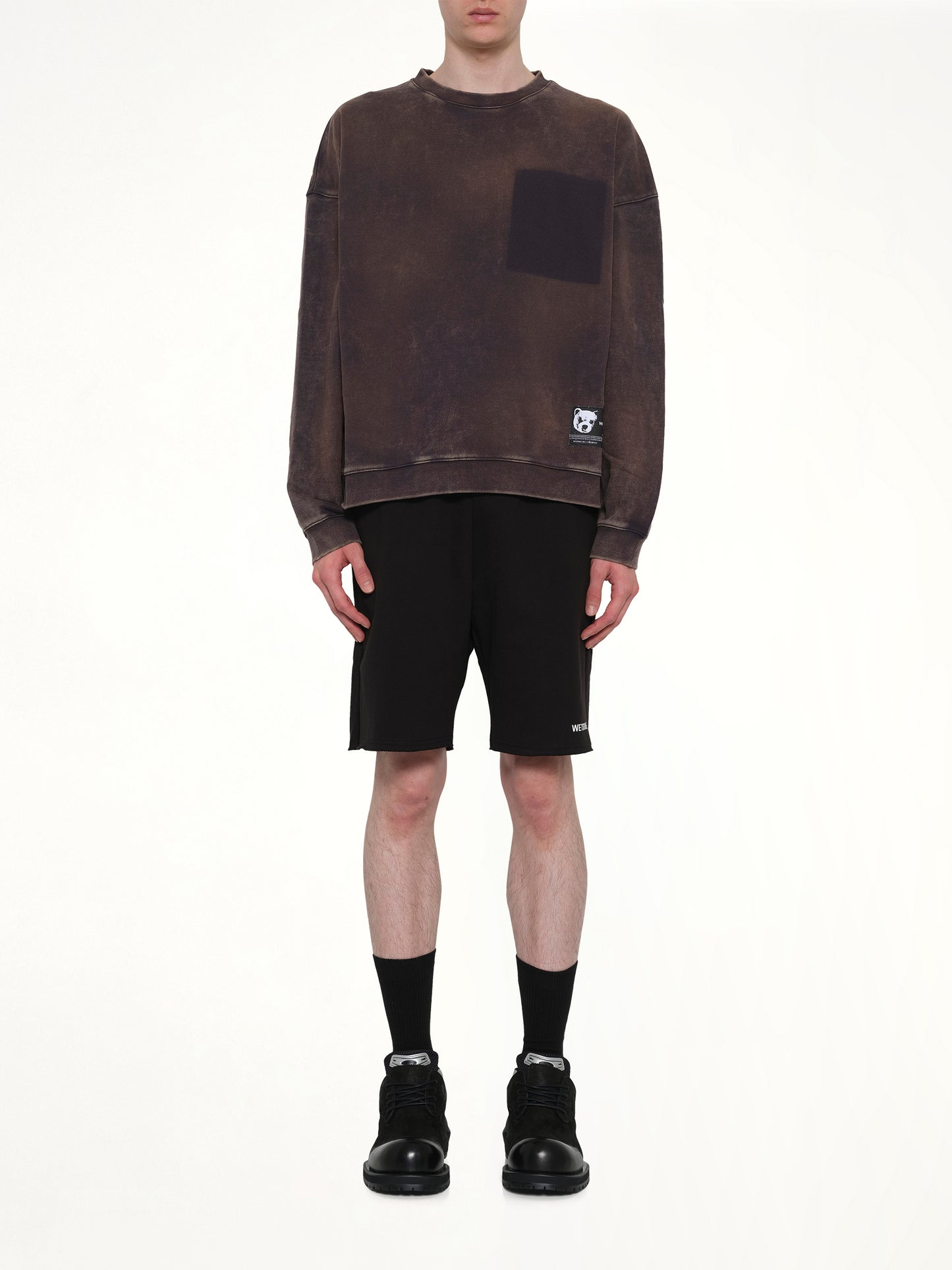 Teddy ID Sweatshirt in Charcoal