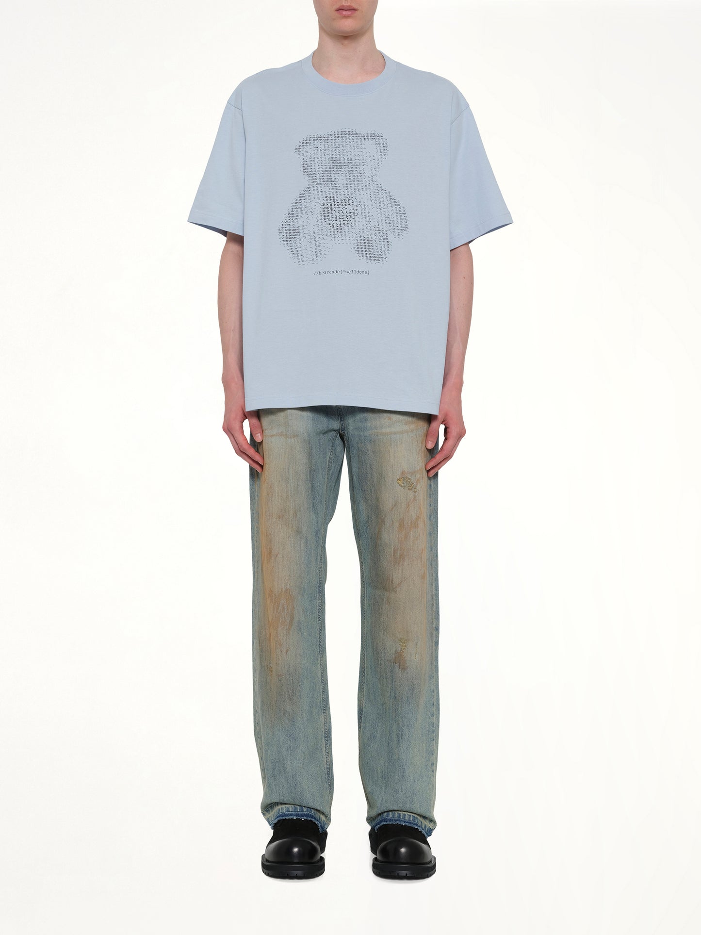 Coding Teddy T-Shirt in Sky