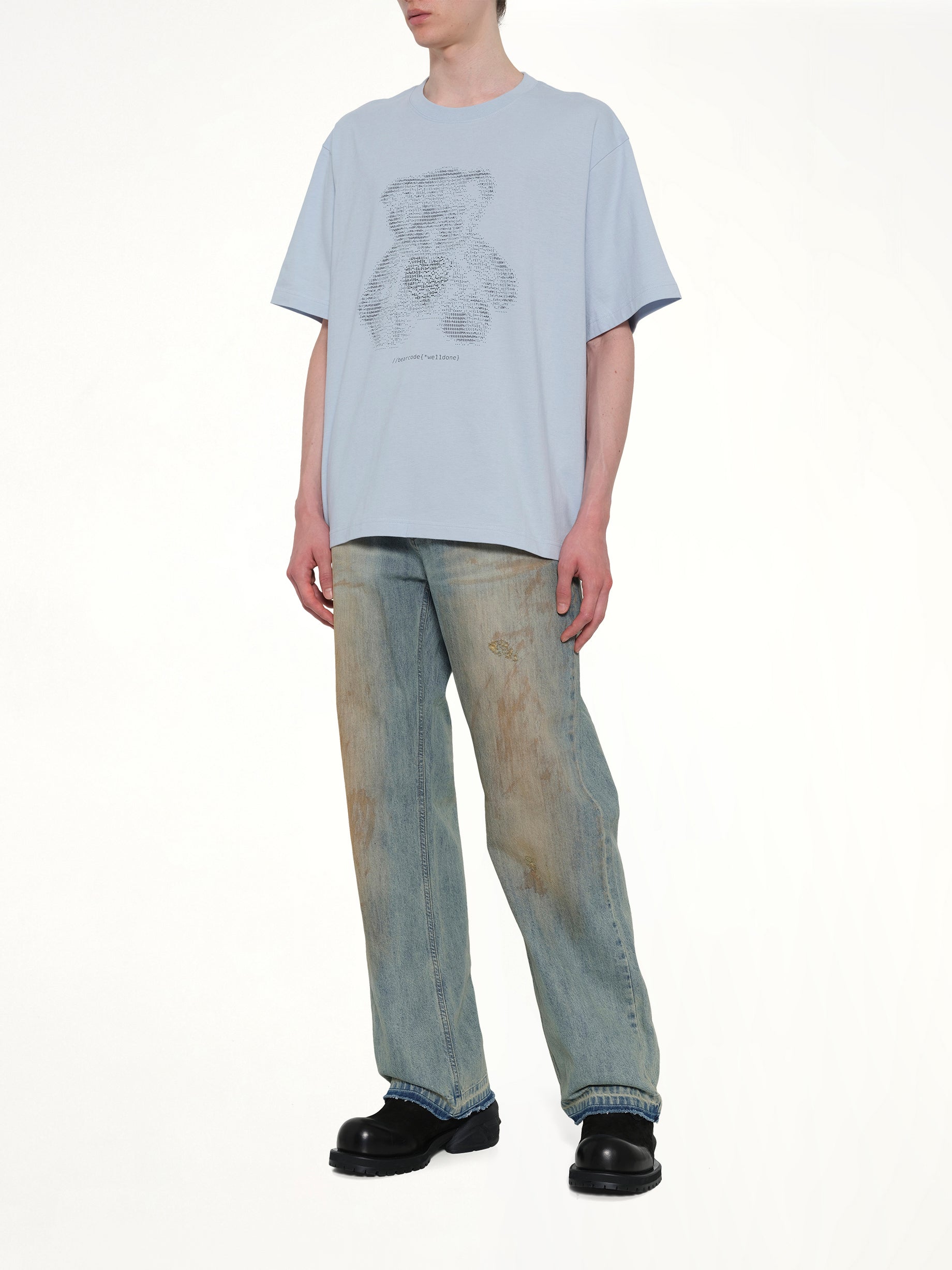 Coding Teddy T-Shirt in Sky
