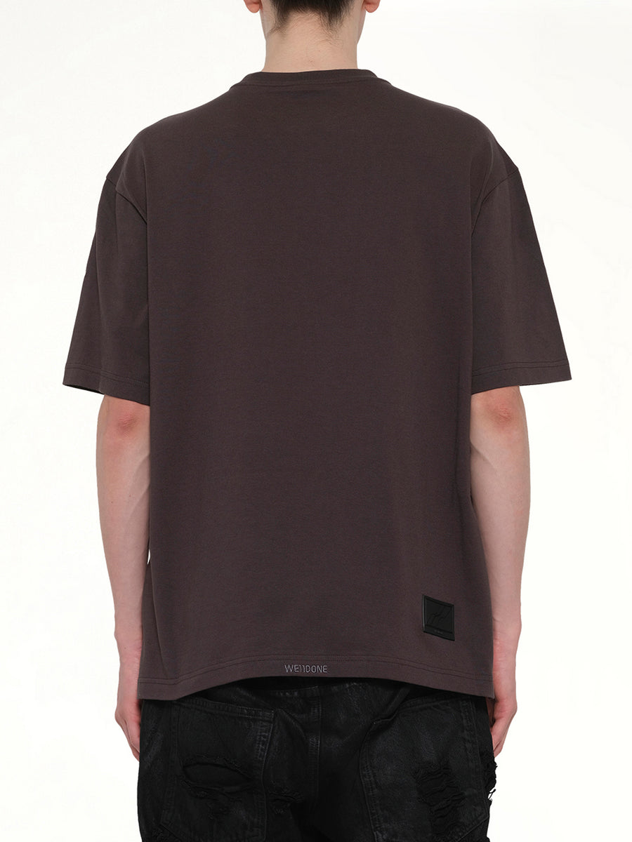 Logo Painted T-Shirt in Charcoal