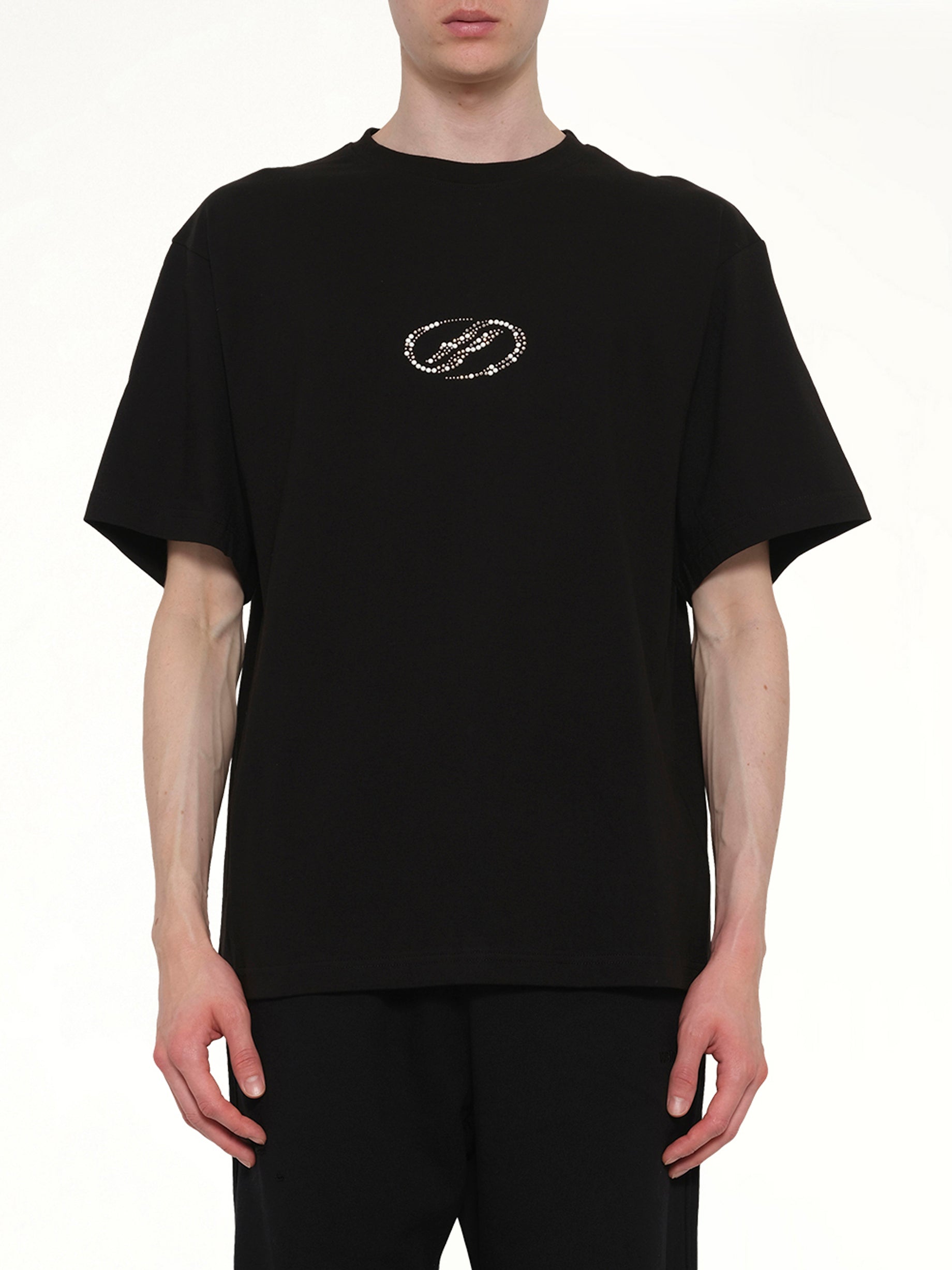 Rhinestone T-Shirt in Black