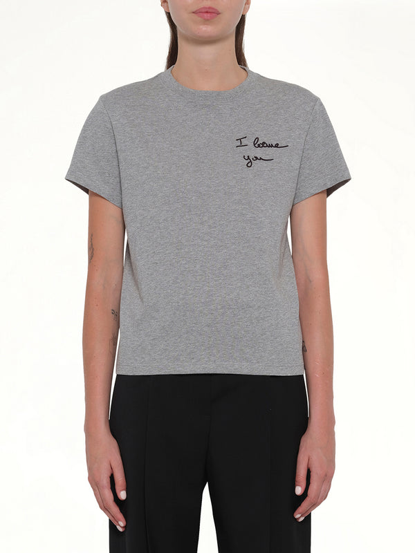 レギュラーフィット Tシャツ グレー メランジ