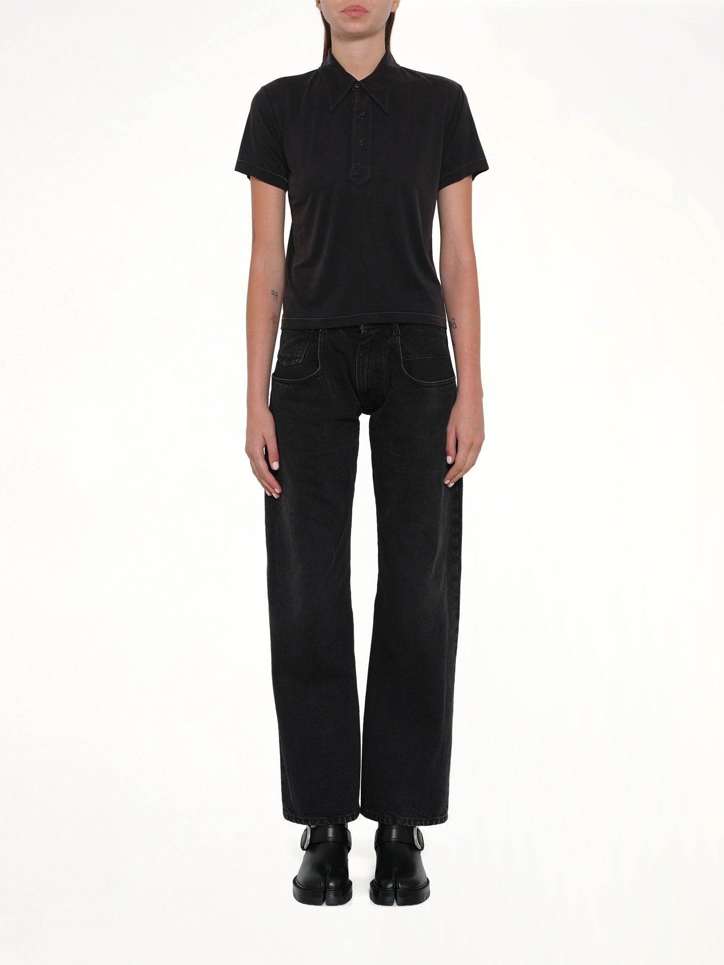 Polo Shirt in Black