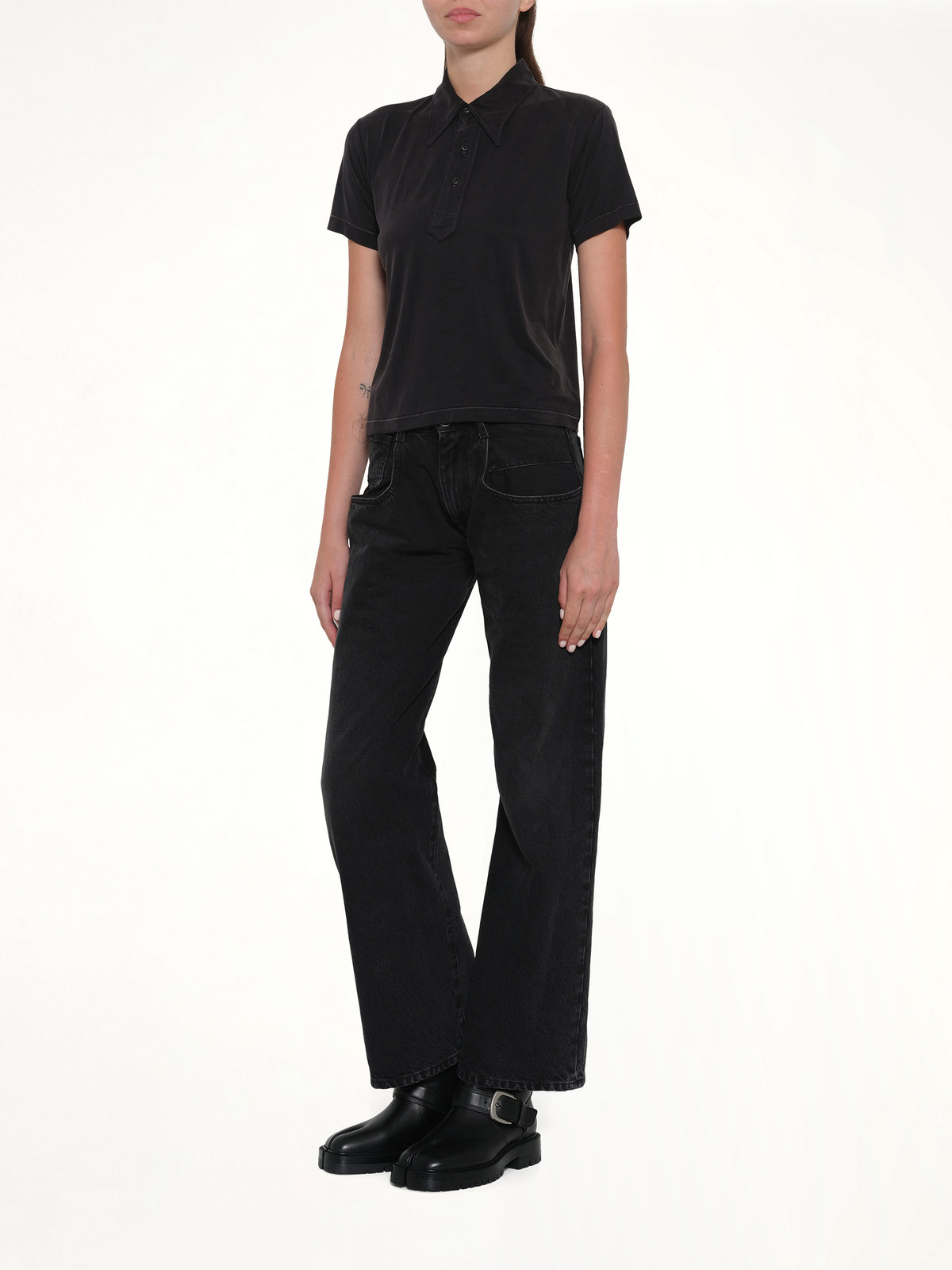 Polo Shirt in Black