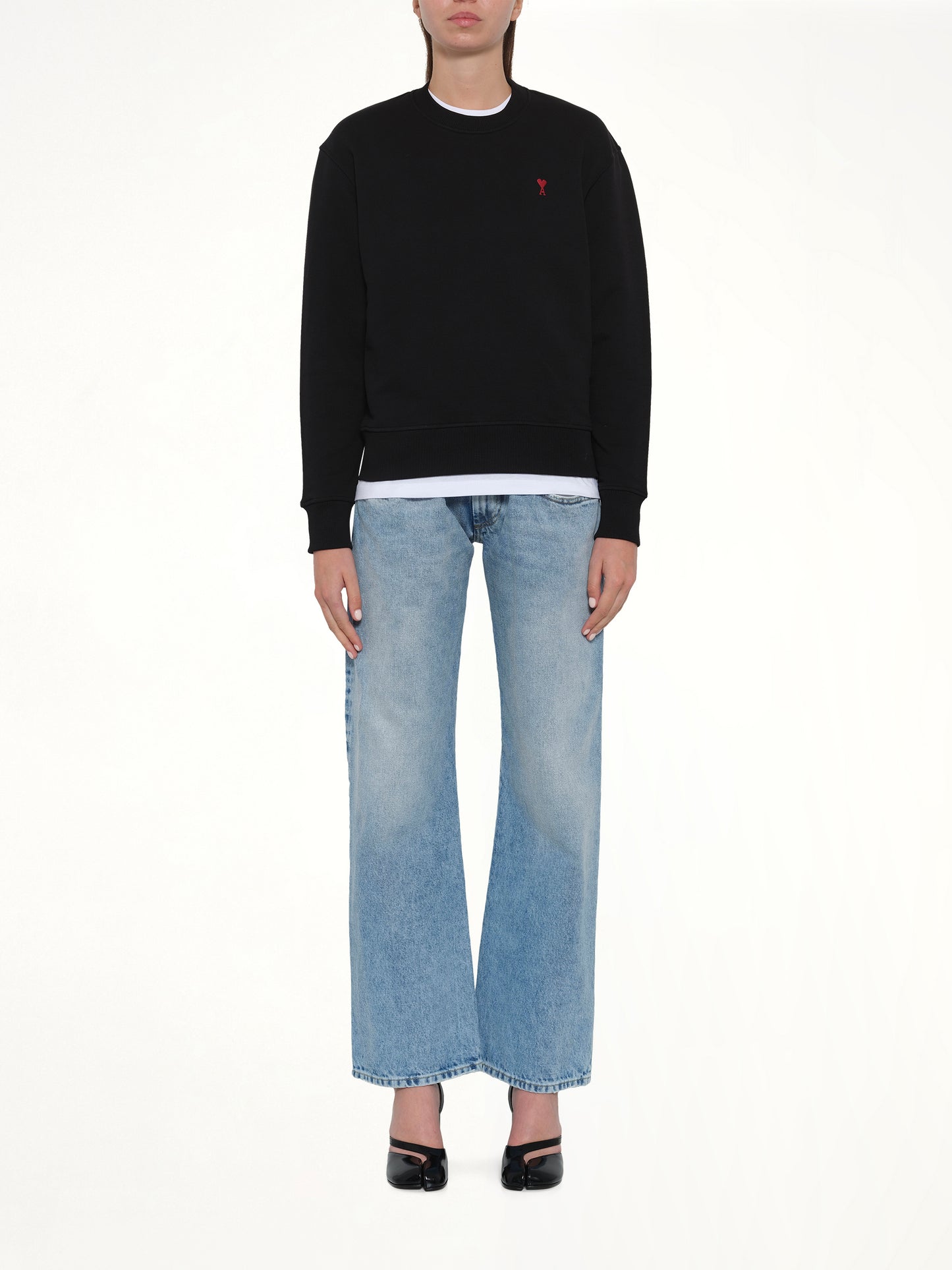 Red Ami De Coeur Sweatshirt in Black