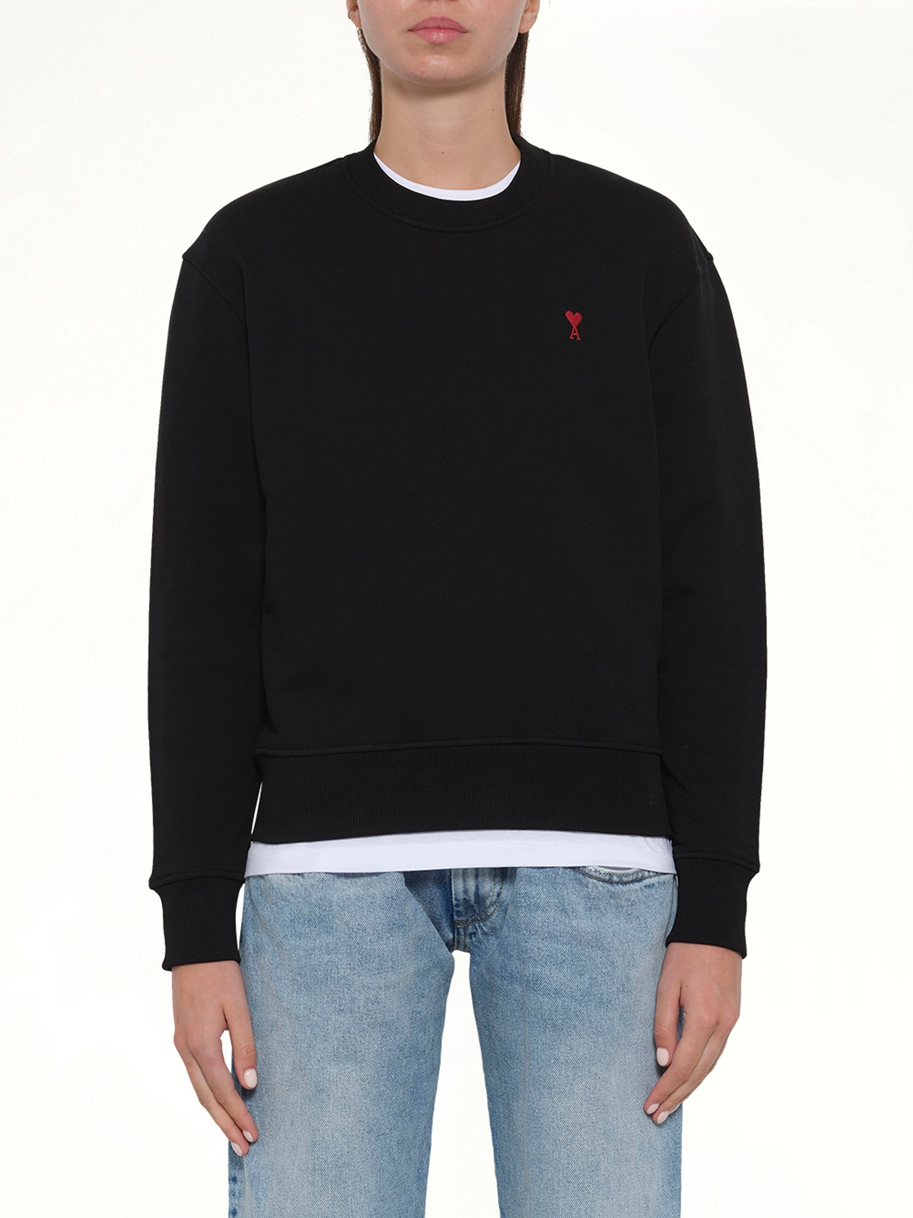 Red Ami De Coeur Sweatshirt in Black