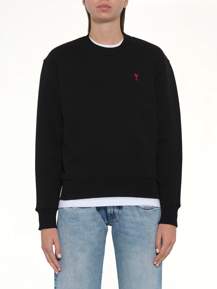 Ami De Coeur Sweatshirt in Black/Red